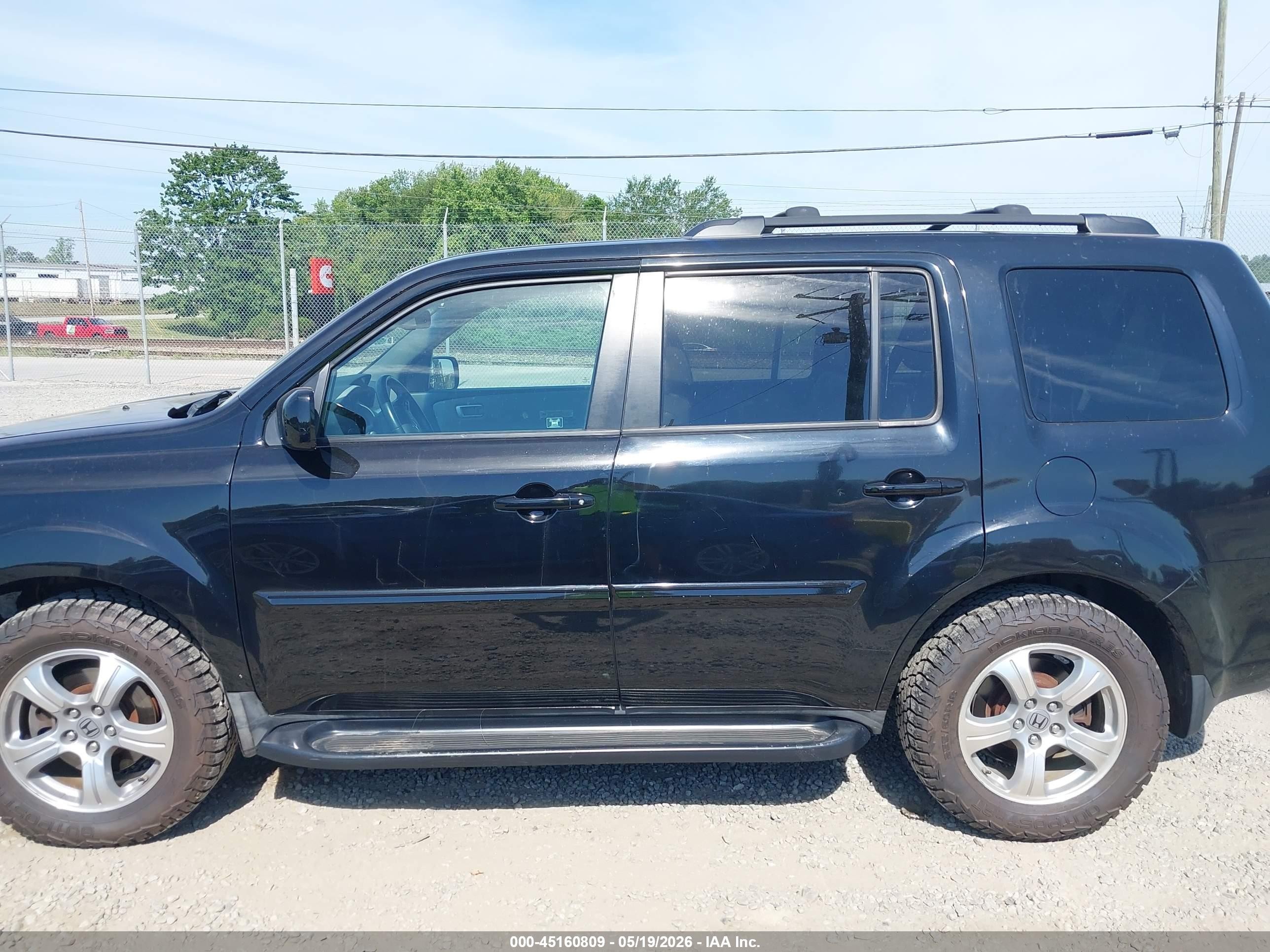 2012 Honda Pilot Ex-l Black vin: 5FNYF4H67CB020379