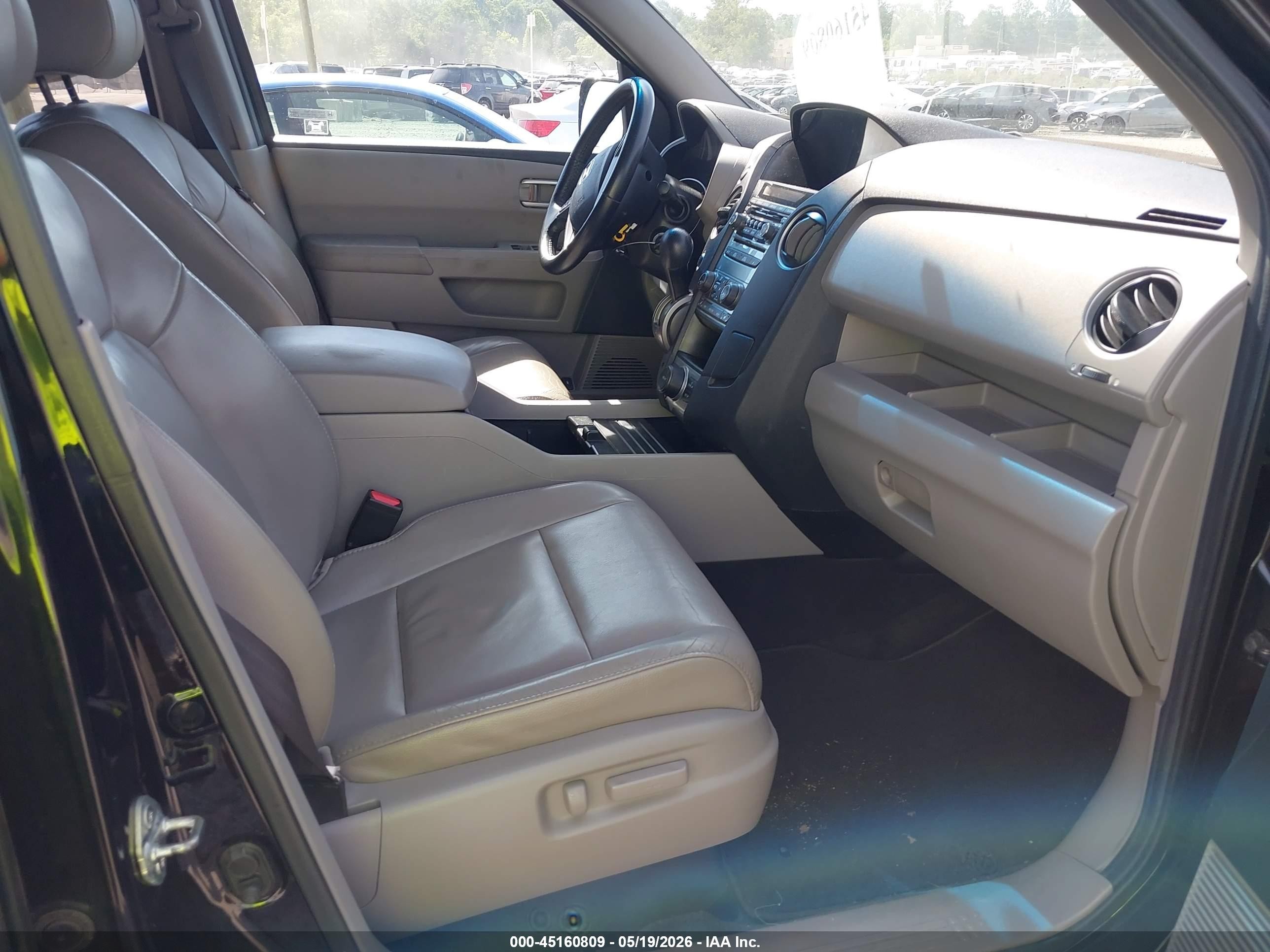 2012 Honda Pilot Ex-l Black vin: 5FNYF4H67CB020379