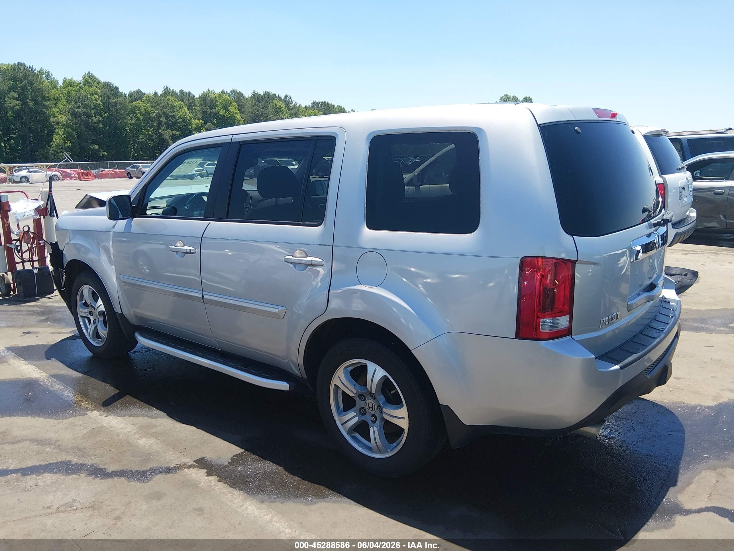 2012 Honda Pilot Ex-l Silver vin: 5FNYF4H67CB043967