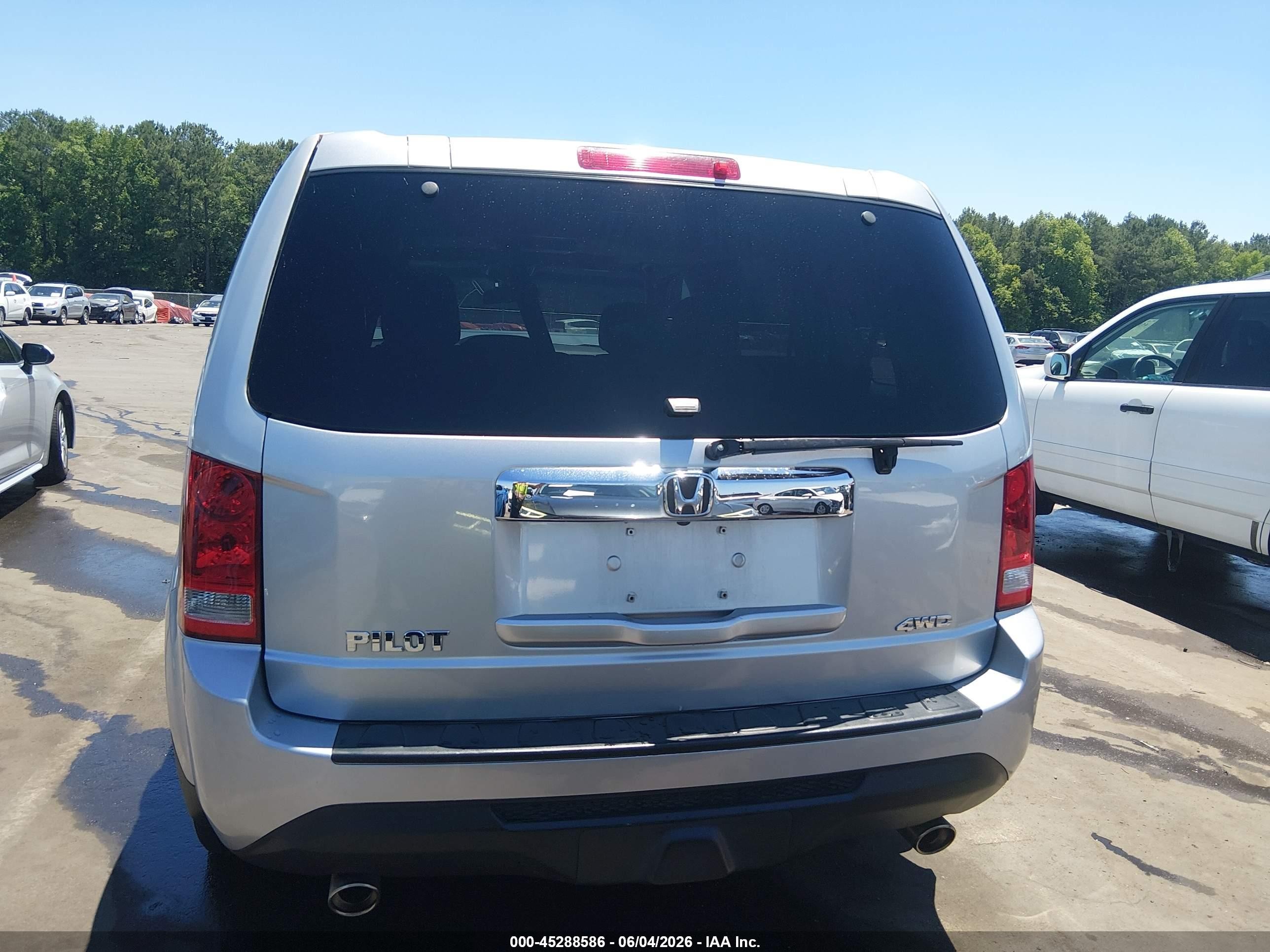 2012 Honda Pilot Ex-l Silver vin: 5FNYF4H67CB043967