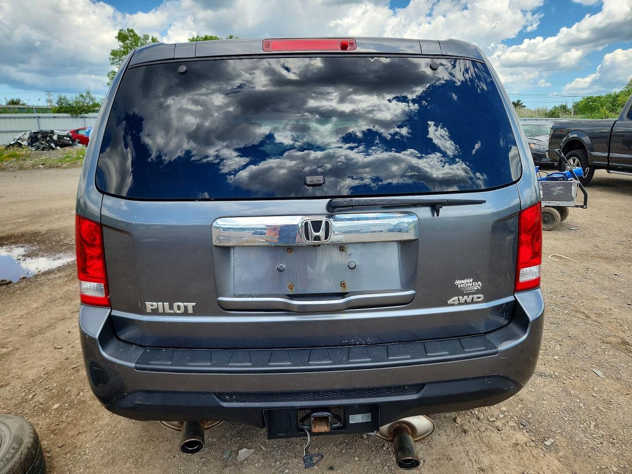 2013 Honda Pilot Exl Gray vin: 5FNYF4H67DB070393