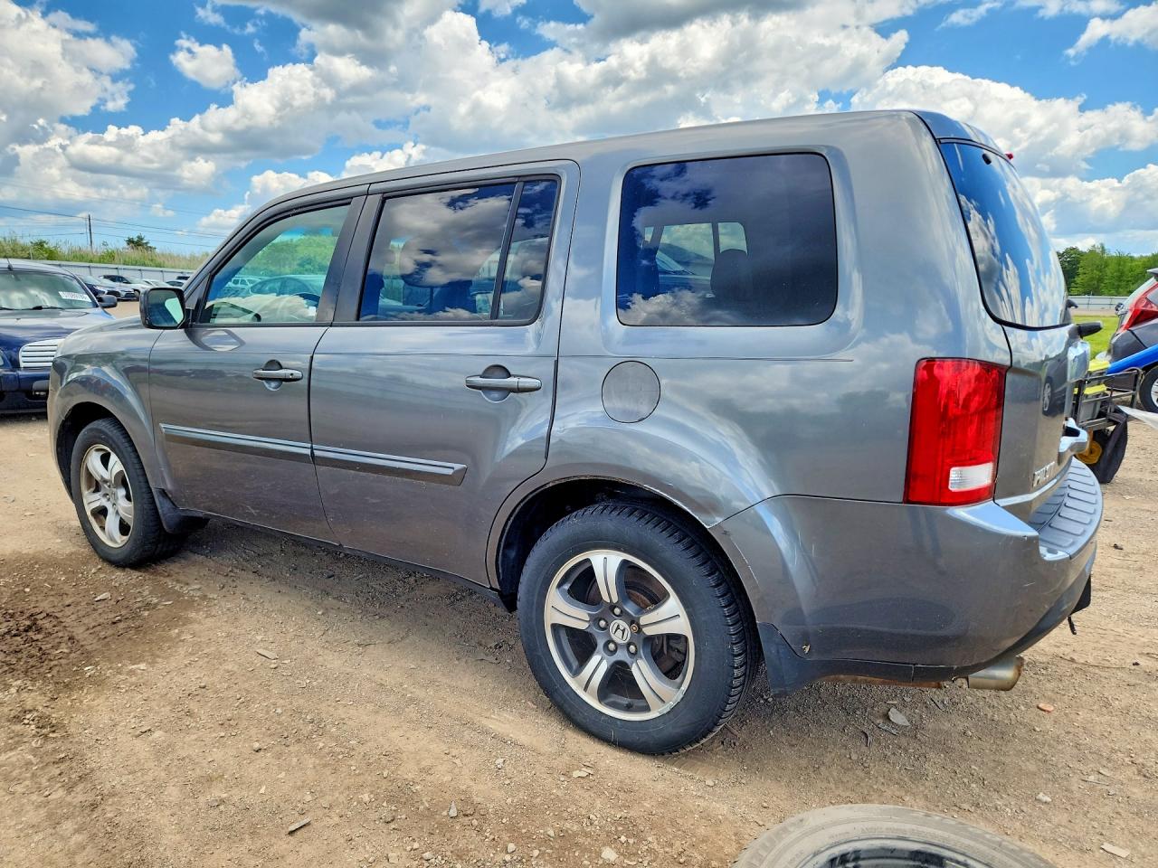 2013 Honda Pilot Exl Gray vin: 5FNYF4H67DB070393