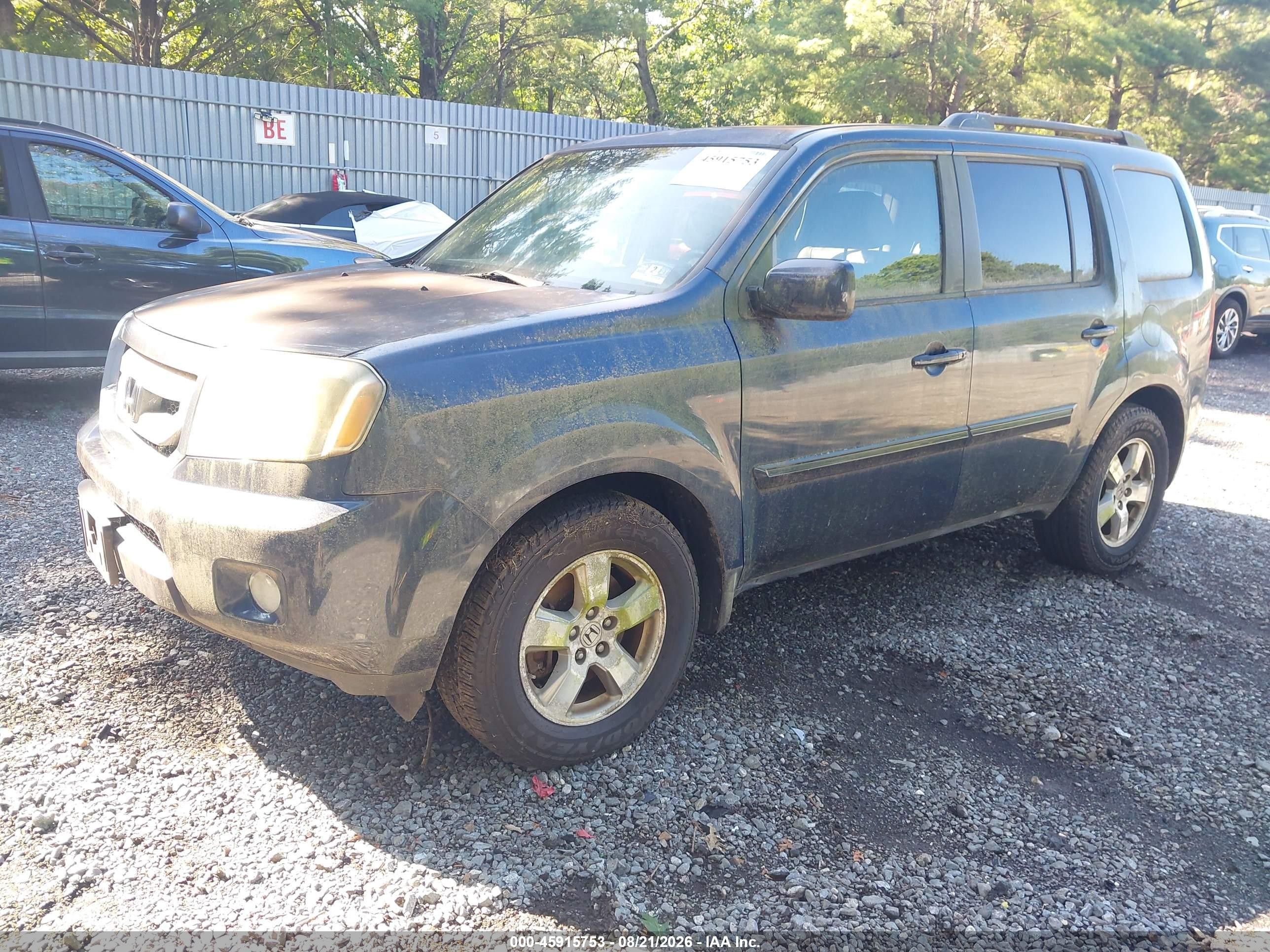 2010 Honda Pilot Ex-l Синий vin: 5FNYF4H68AB036510