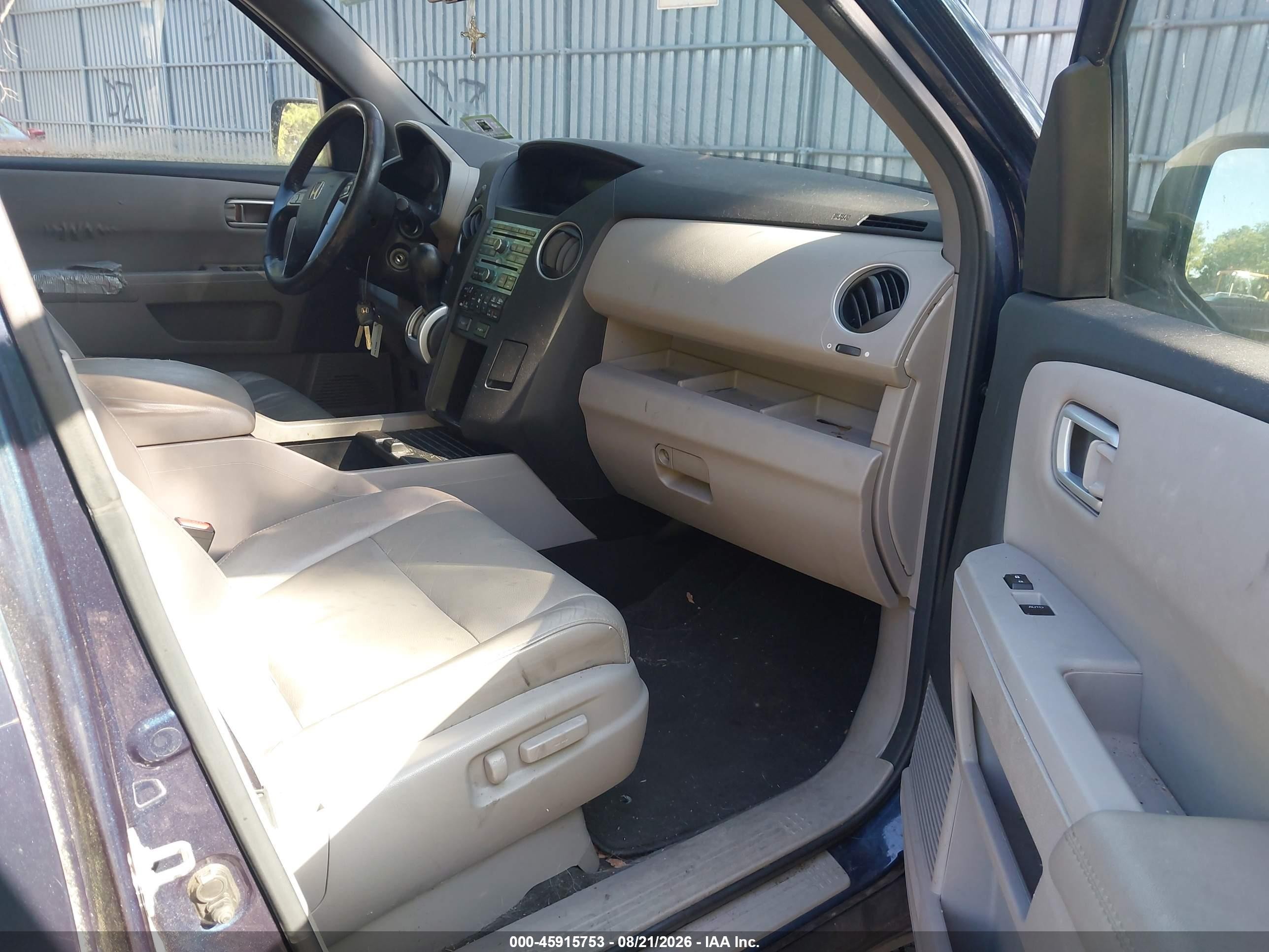 2010 Honda Pilot Ex-l Синий vin: 5FNYF4H68AB036510