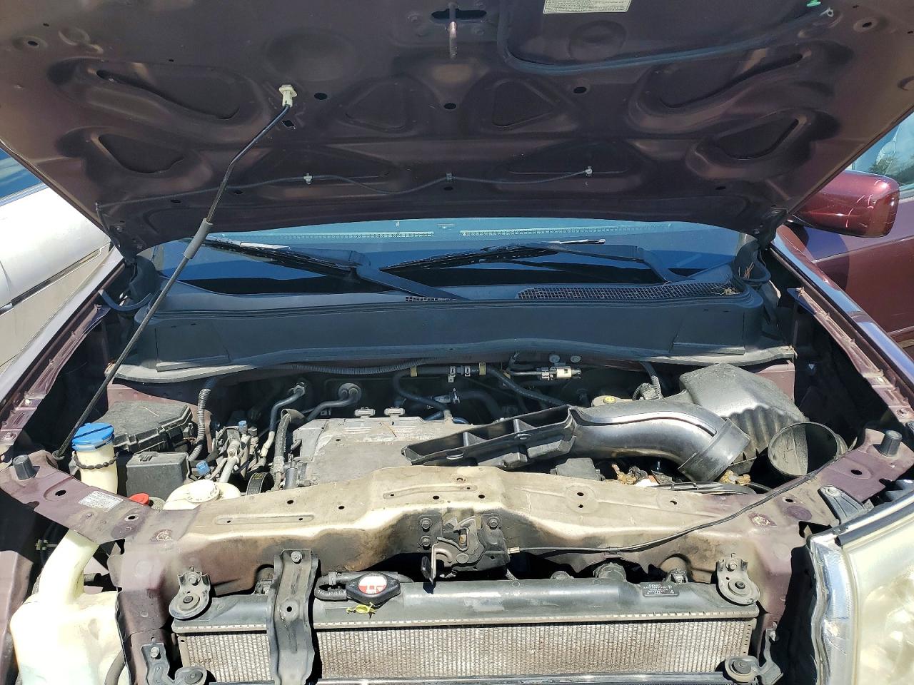 2010 Honda Pilot Exl Maroon vin: 5FNYF4H68AB037088