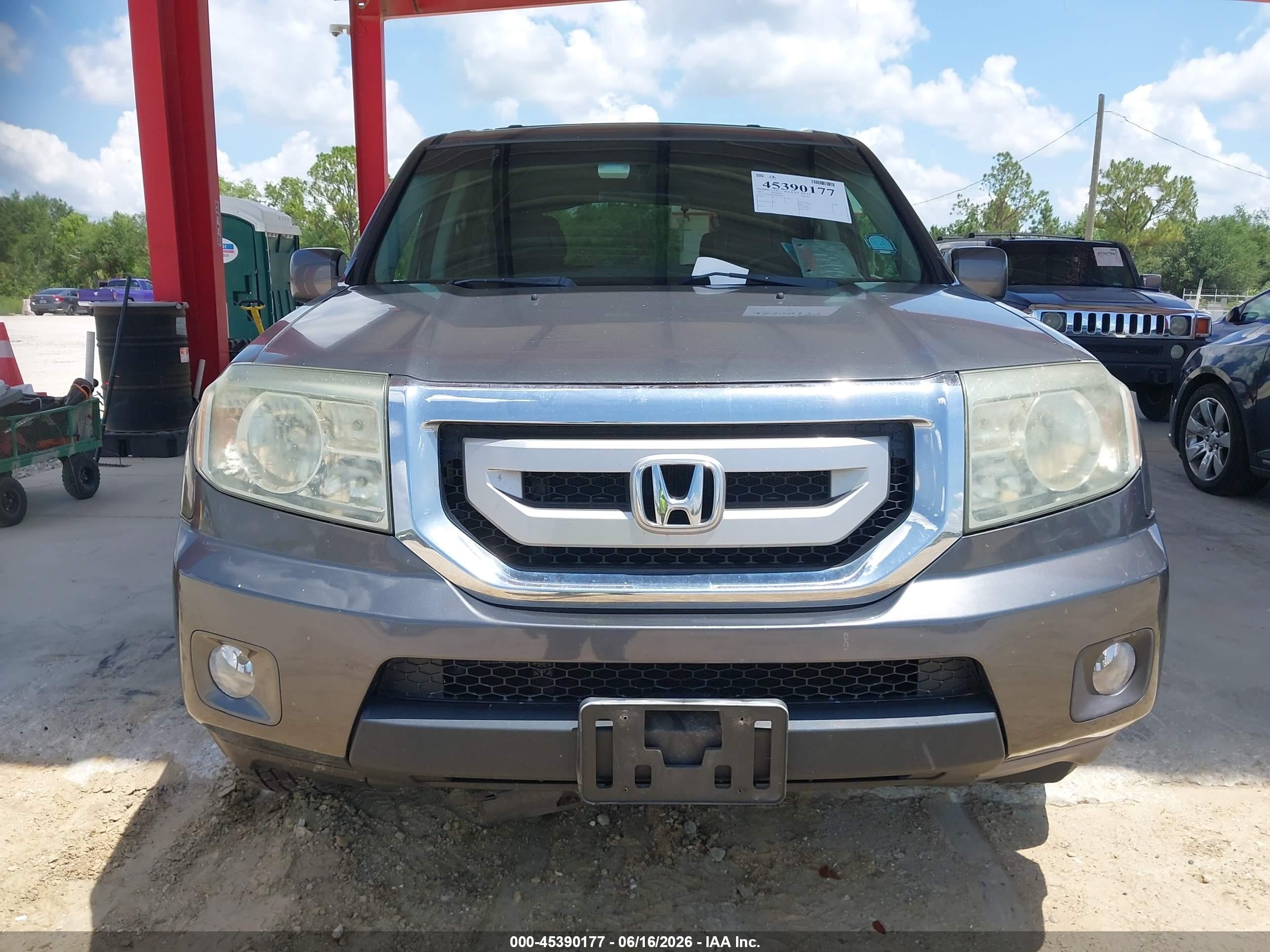2011 Honda Pilot Ex-l Gray vin: 5FNYF4H68BB026822