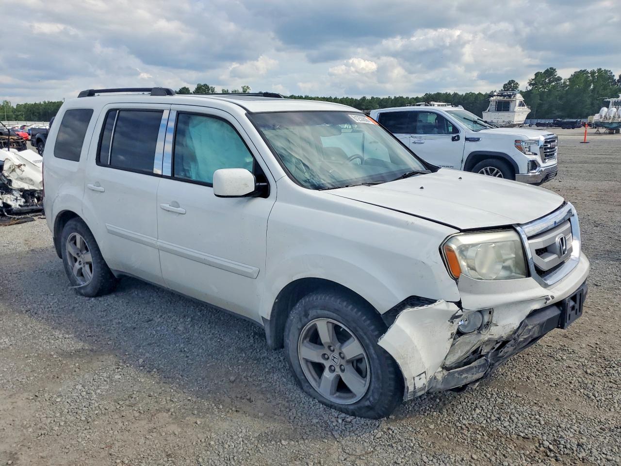 2011 Honda Pilot Exl Белый vin: 5FNYF4H68BB104256