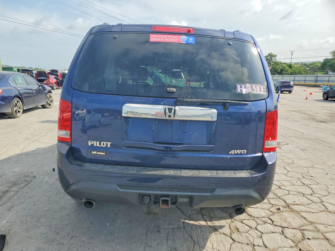 2013 Honda Pilot Exl Blue vin: 5FNYF4H68DB045616
