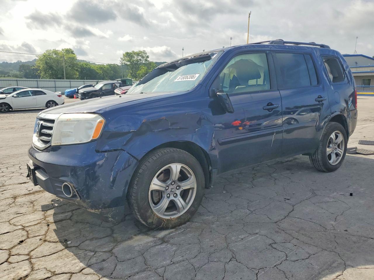 2013 Honda Pilot Exl Blue vin: 5FNYF4H68DB045616