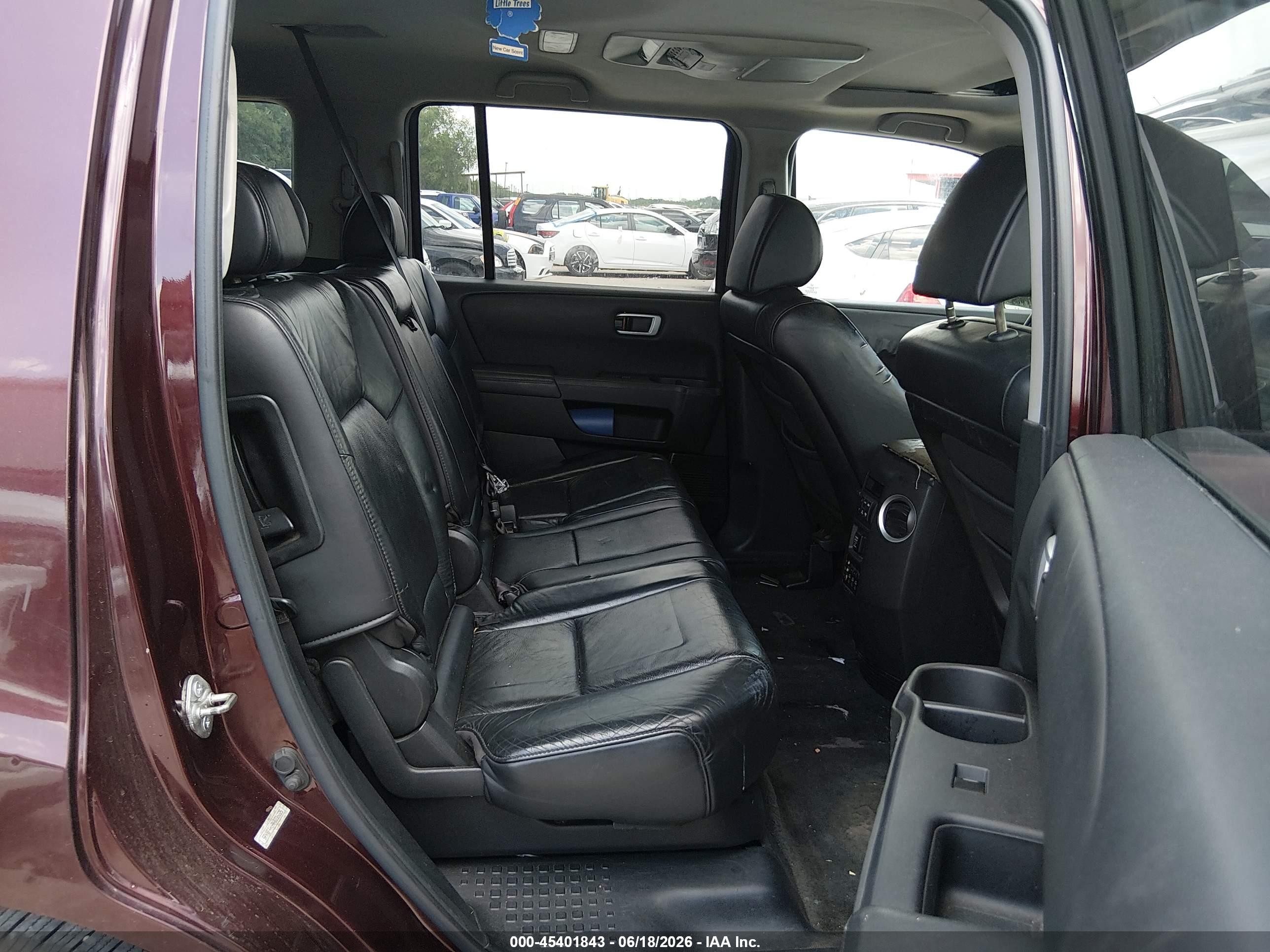 2010 Honda Pilot Ex-l Maroon vin: 5FNYF4H69AB036225
