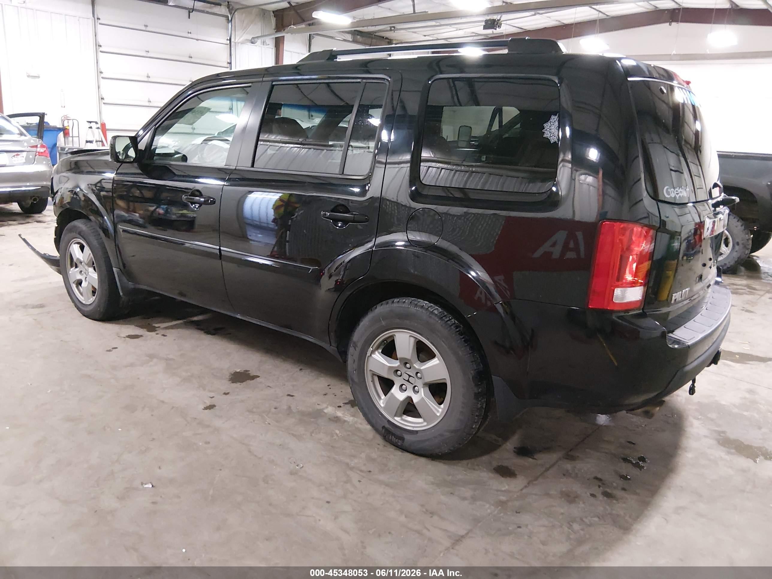 2011 Honda Pilot Ex-l Black vin: 5FNYF4H69BB083451