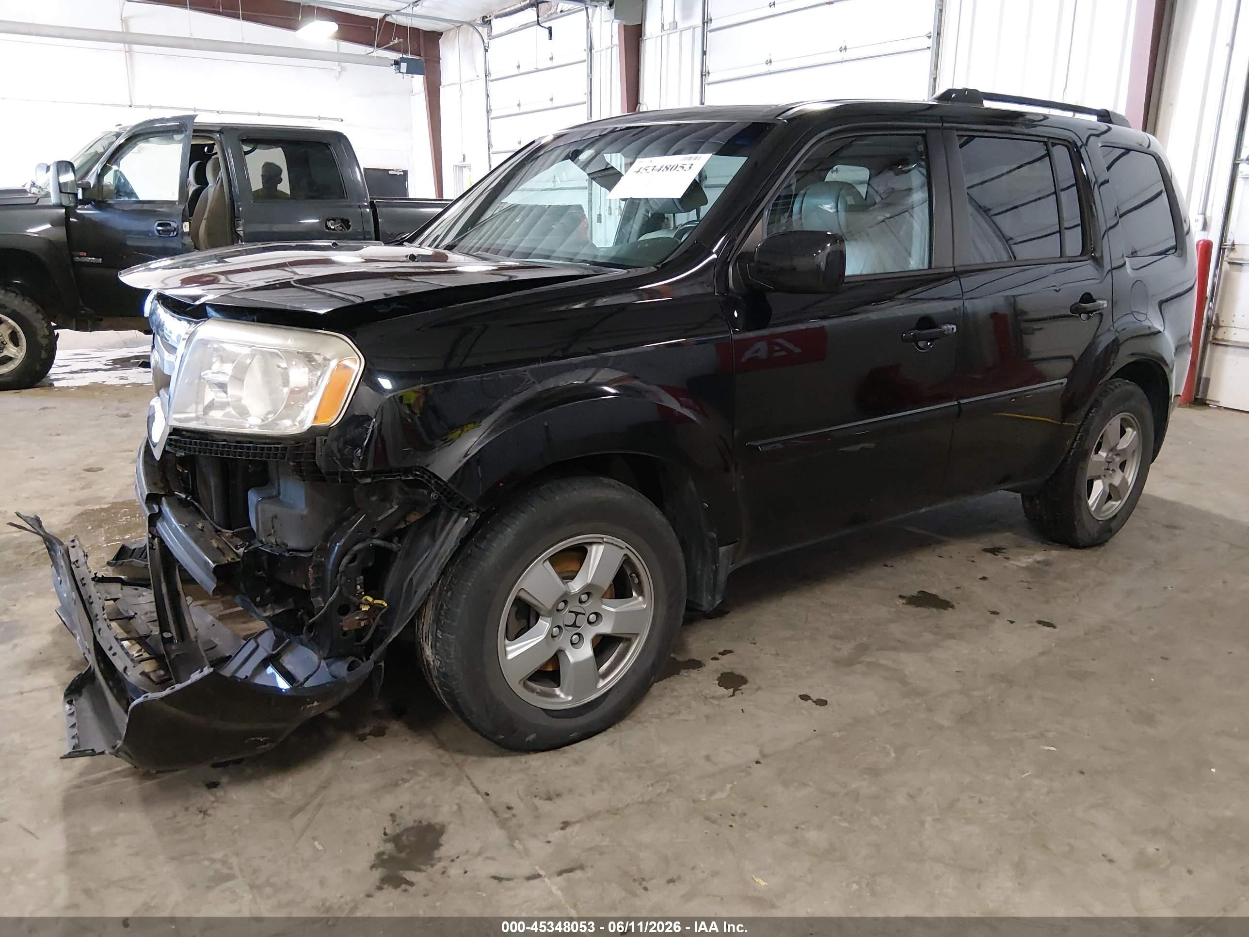 2011 Honda Pilot Ex-l Black vin: 5FNYF4H69BB083451