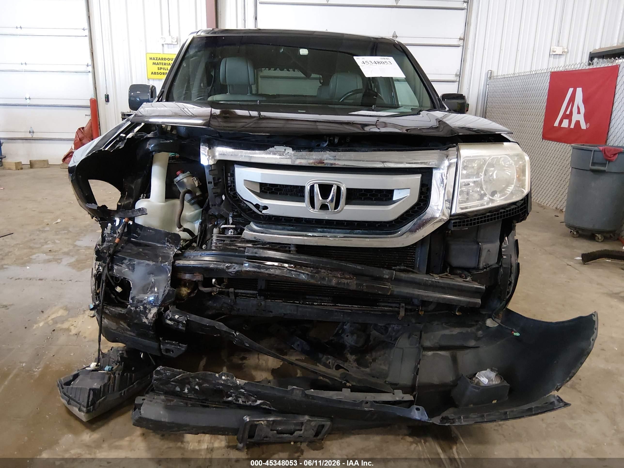 2011 Honda Pilot Ex-l Black vin: 5FNYF4H69BB083451