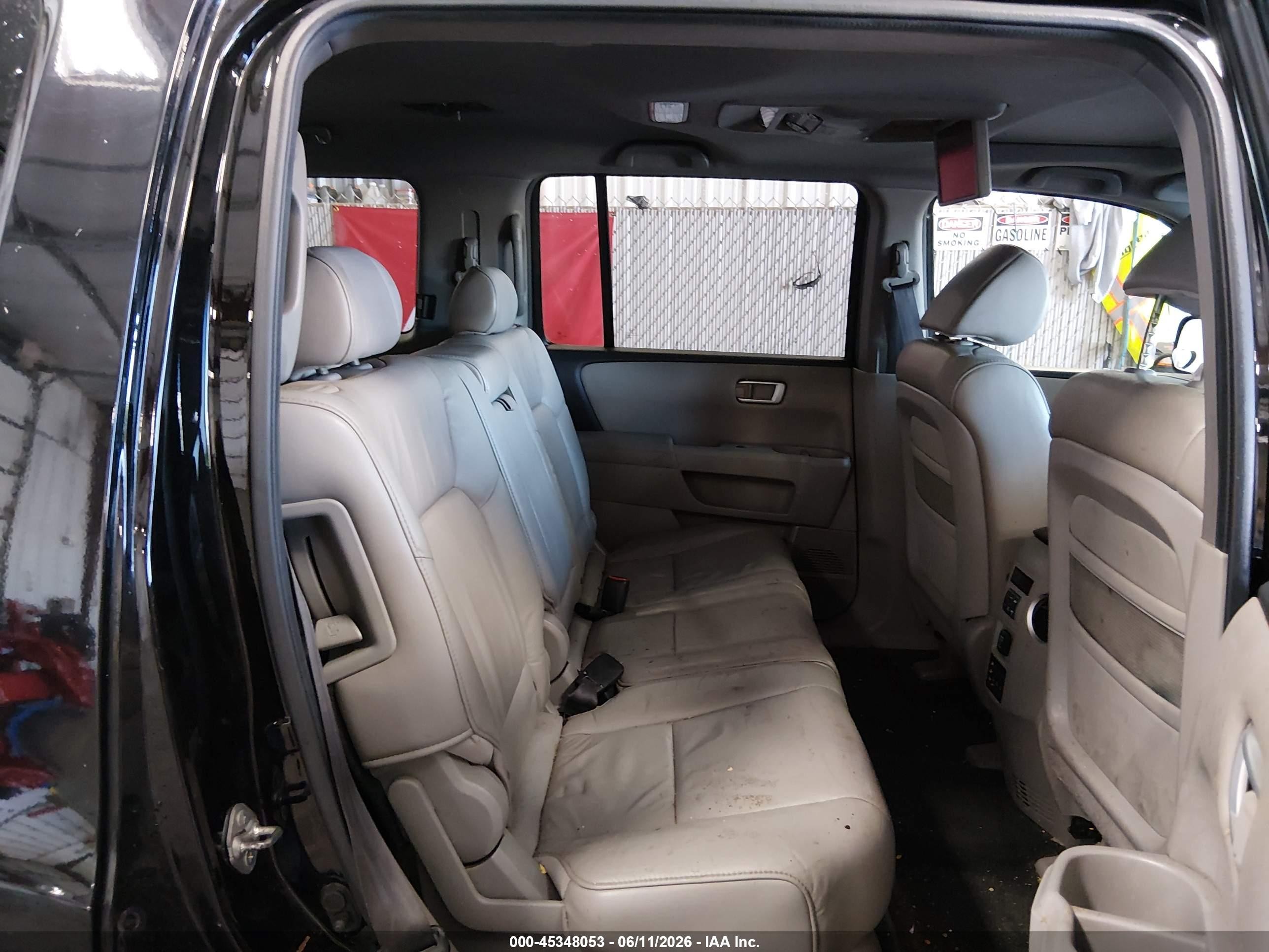 2011 Honda Pilot Ex-l Black vin: 5FNYF4H69BB083451