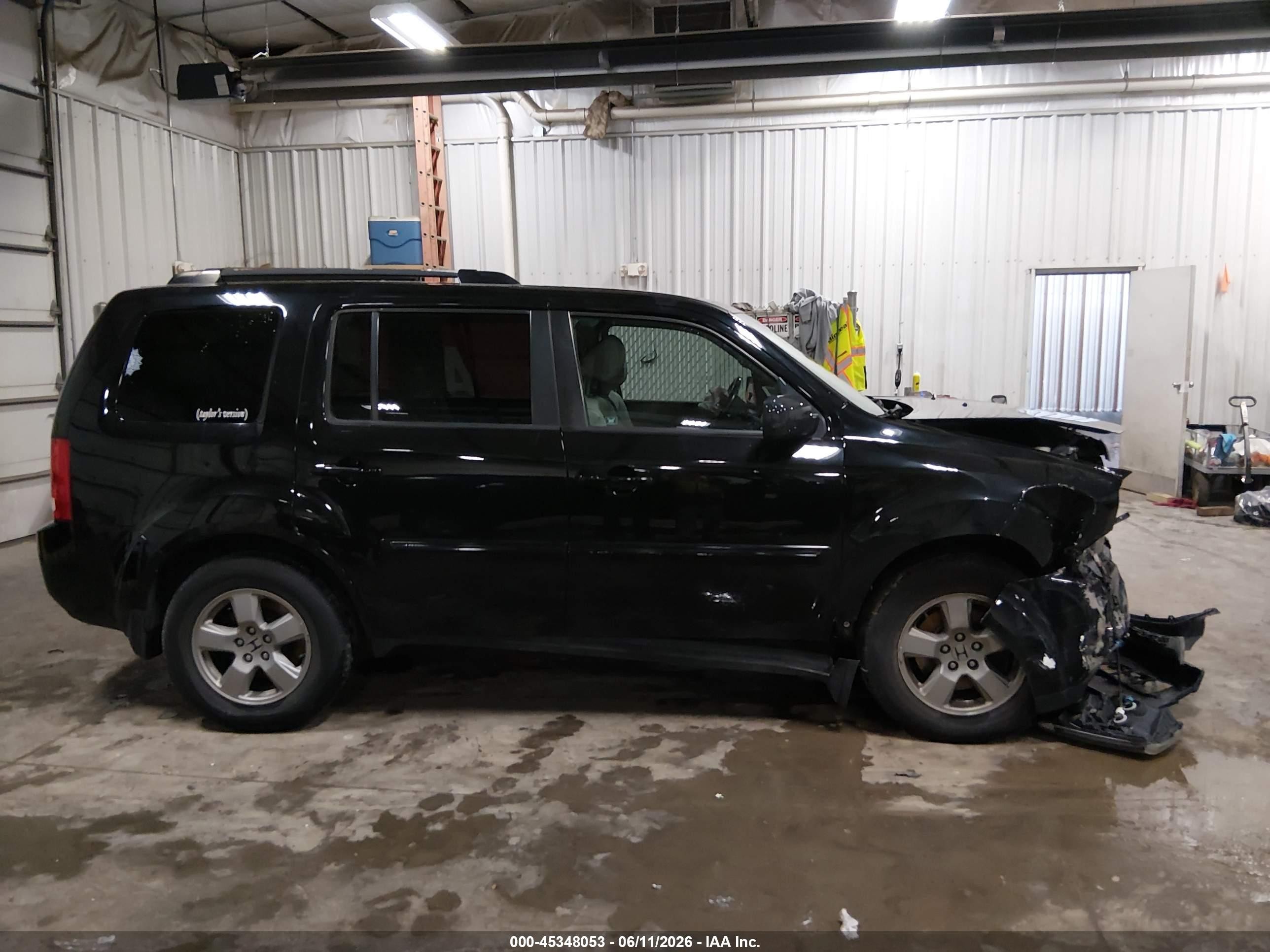 2011 Honda Pilot Ex-l Black vin: 5FNYF4H69BB083451
