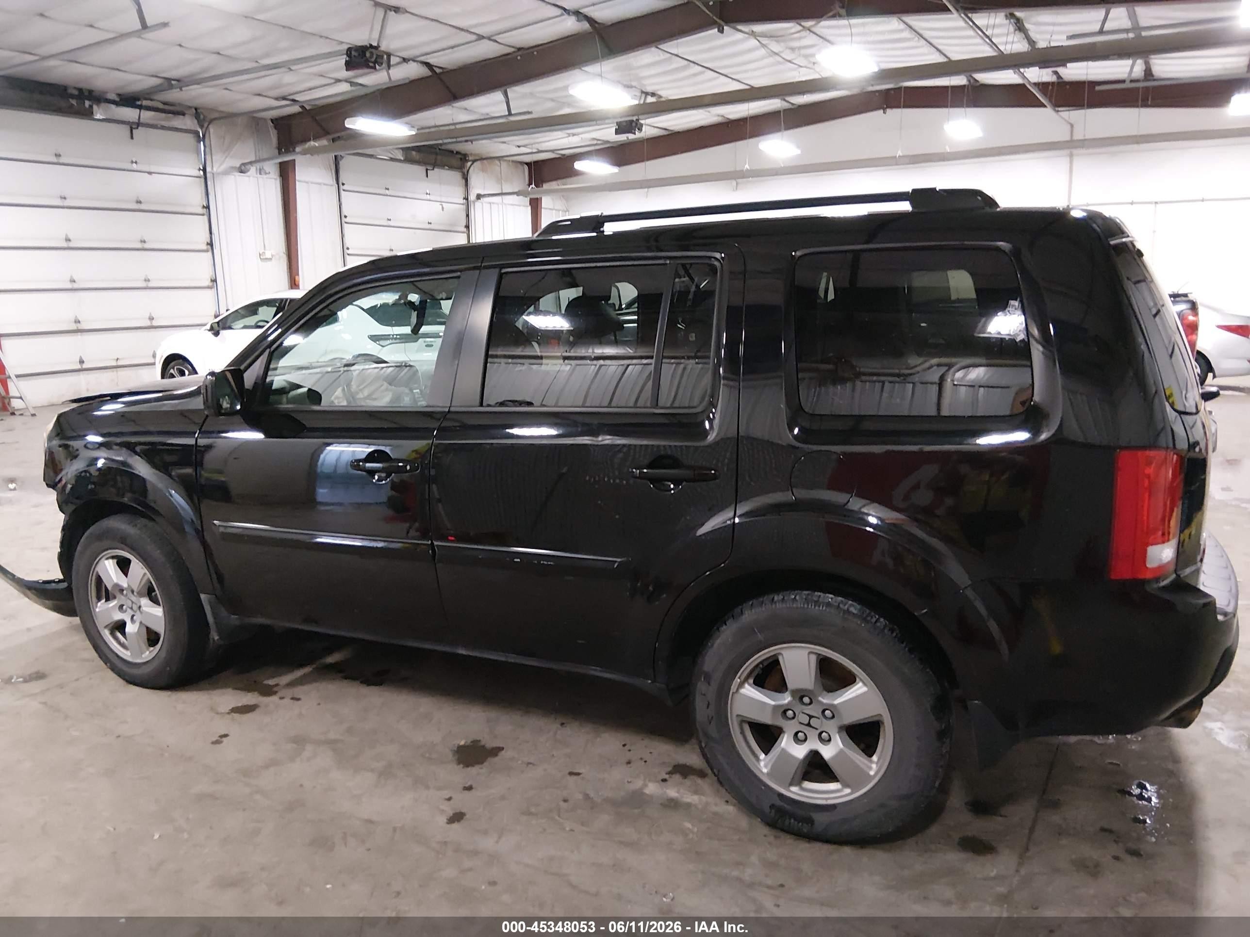 2011 Honda Pilot Ex-l Black vin: 5FNYF4H69BB083451