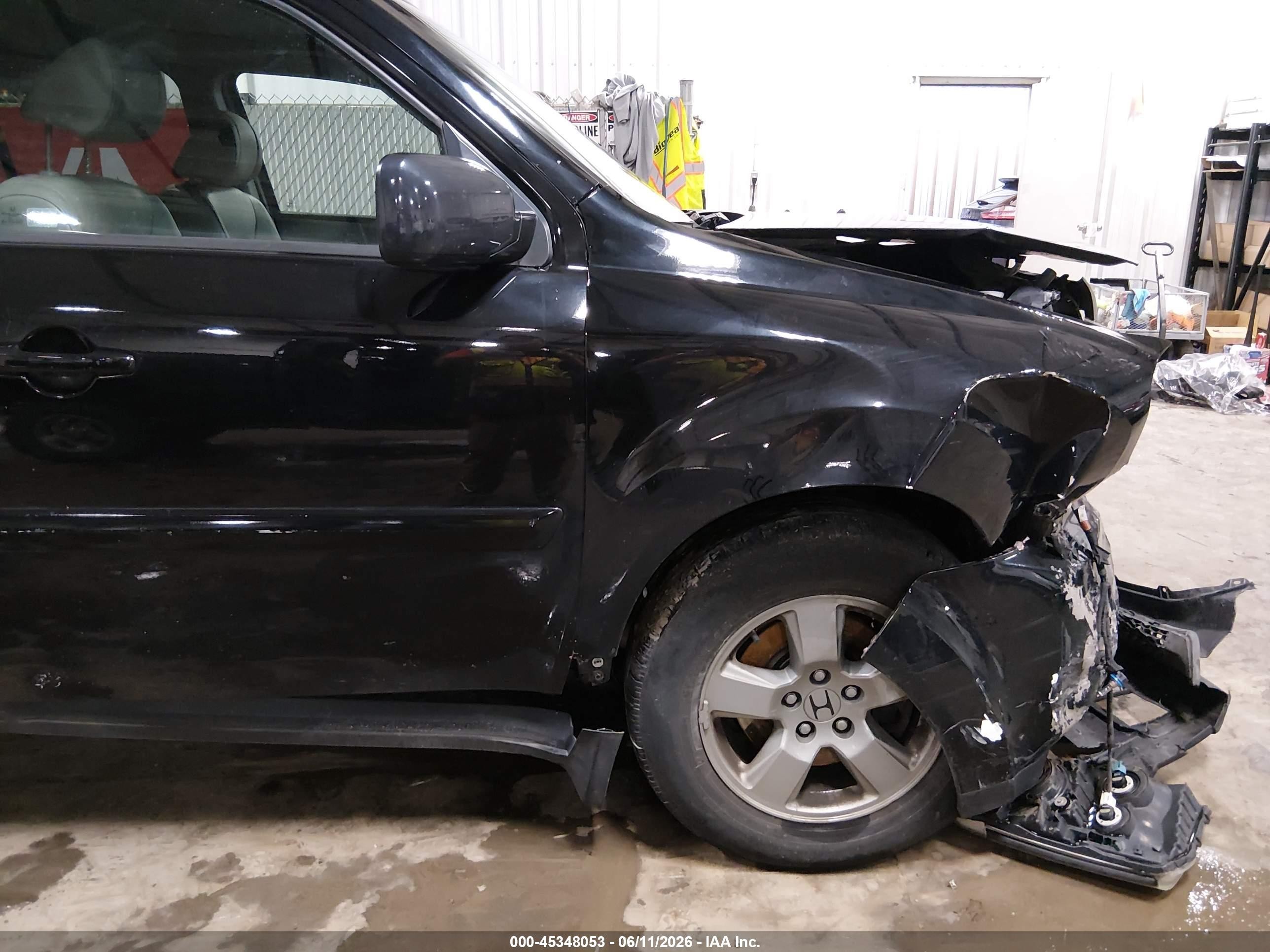 2011 Honda Pilot Ex-l Black vin: 5FNYF4H69BB083451