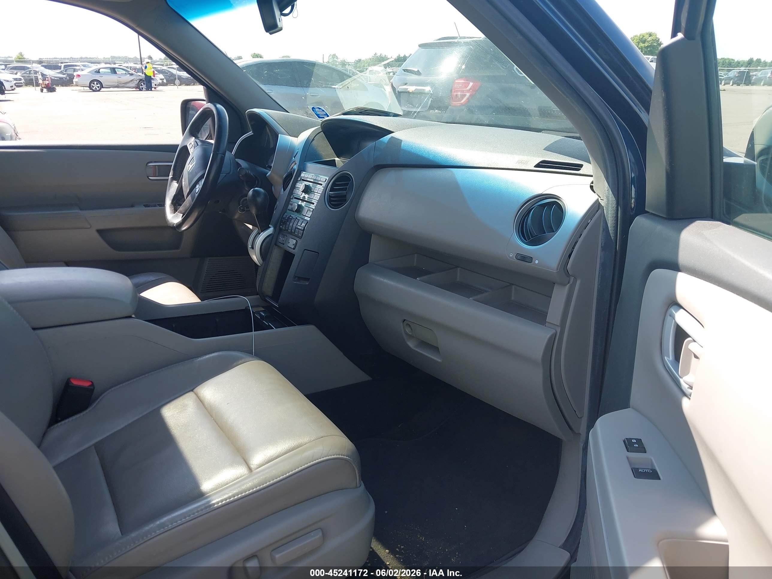 2011 Honda Pilot Ex-l Blue vin: 5FNYF4H69BB089556