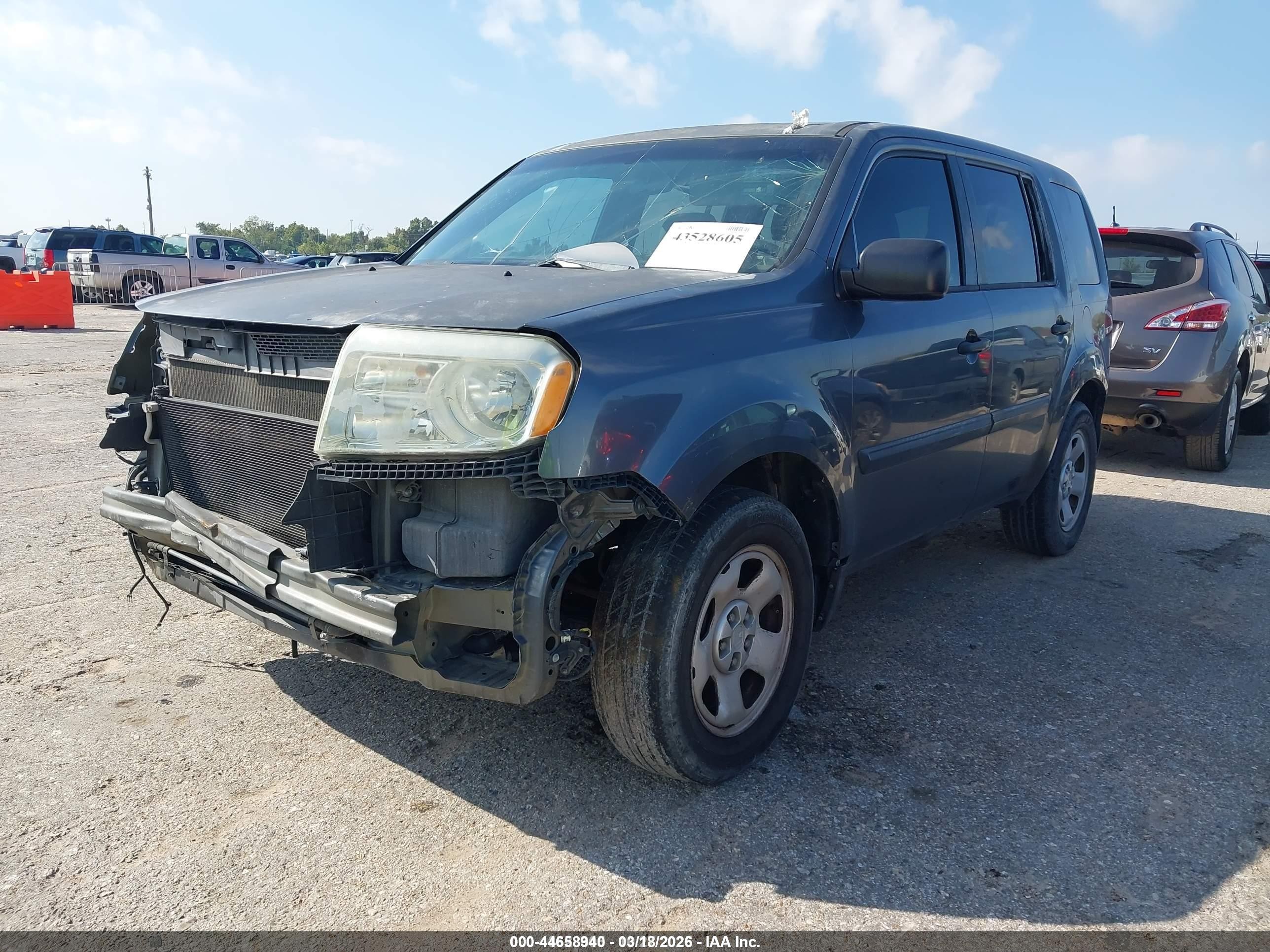 2012 Honda Pilot Ex-l Gray vin: 5FNYF4H69CB016222