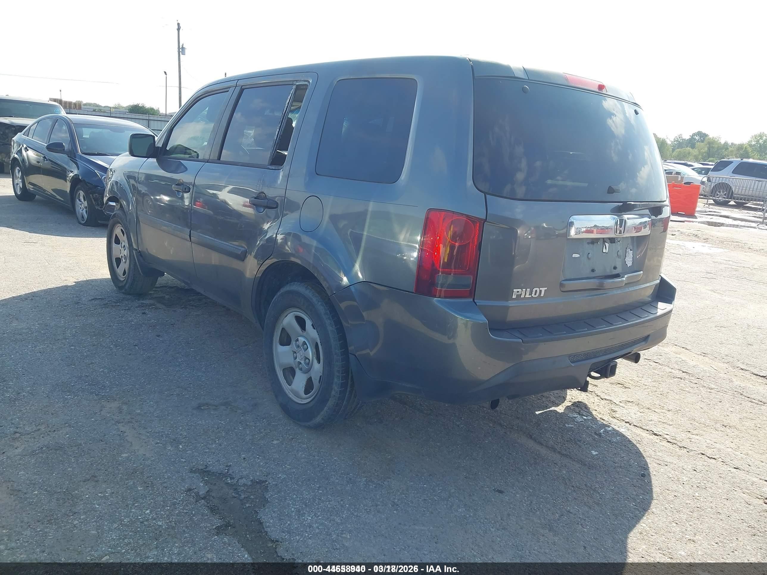 2012 Honda Pilot Ex-l Gray vin: 5FNYF4H69CB016222