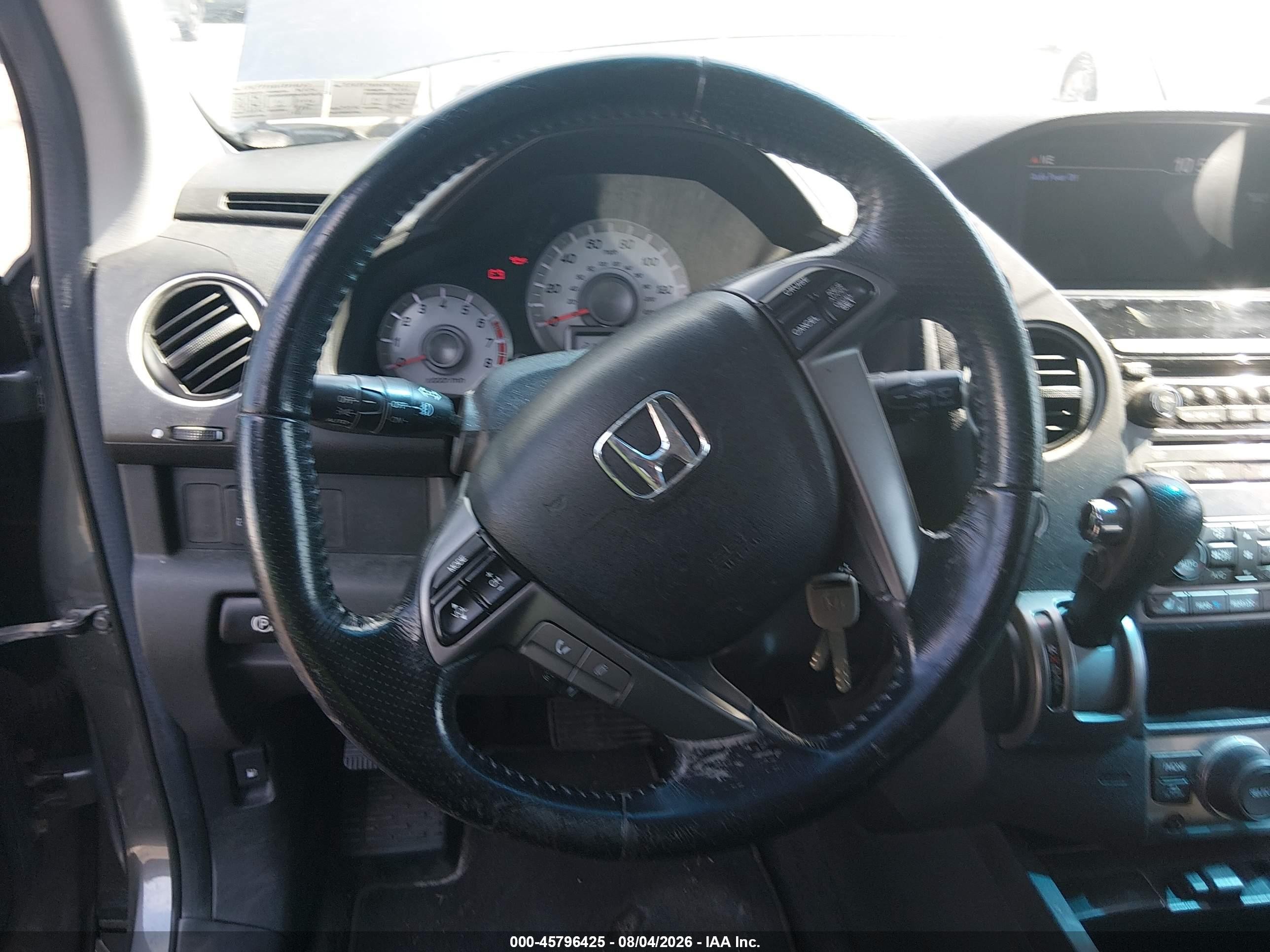 2012 Honda Pilot Ex-l Серый vin: 5FNYF4H69CB046627
