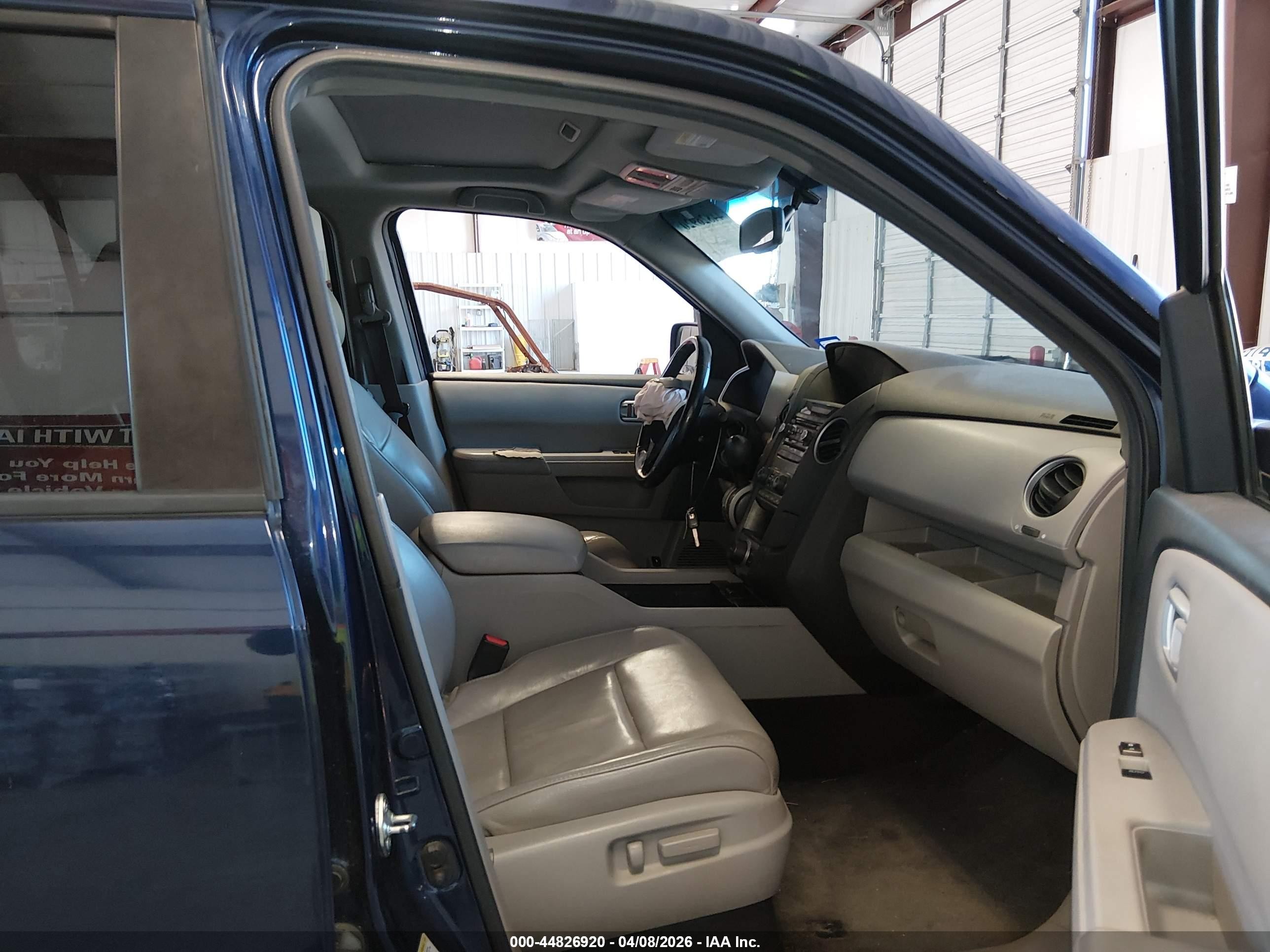 2013 Honda Pilot Ex-l Blue vin: 5FNYF4H69DB016853
