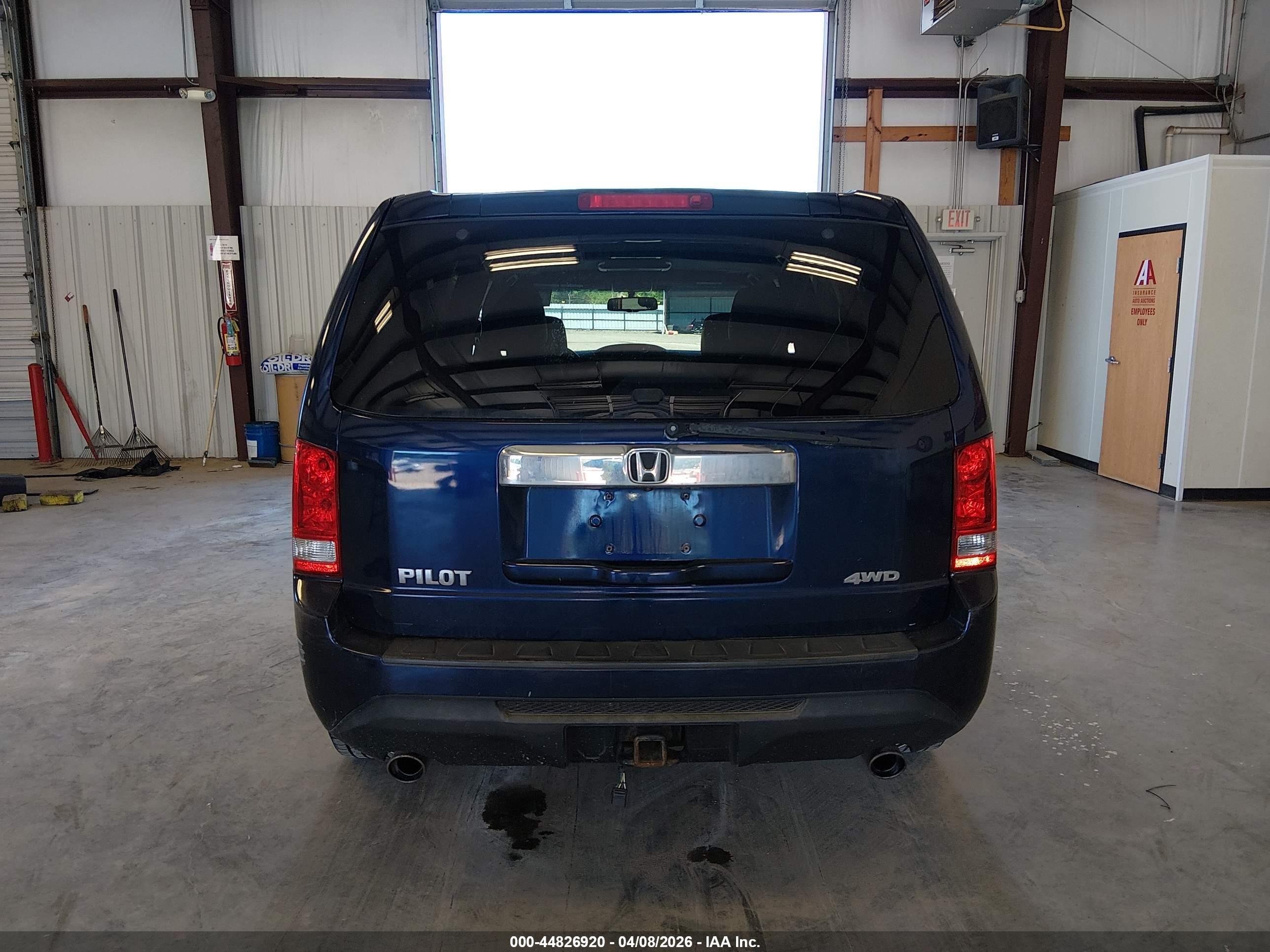 2013 Honda Pilot Ex-l Blue vin: 5FNYF4H69DB016853