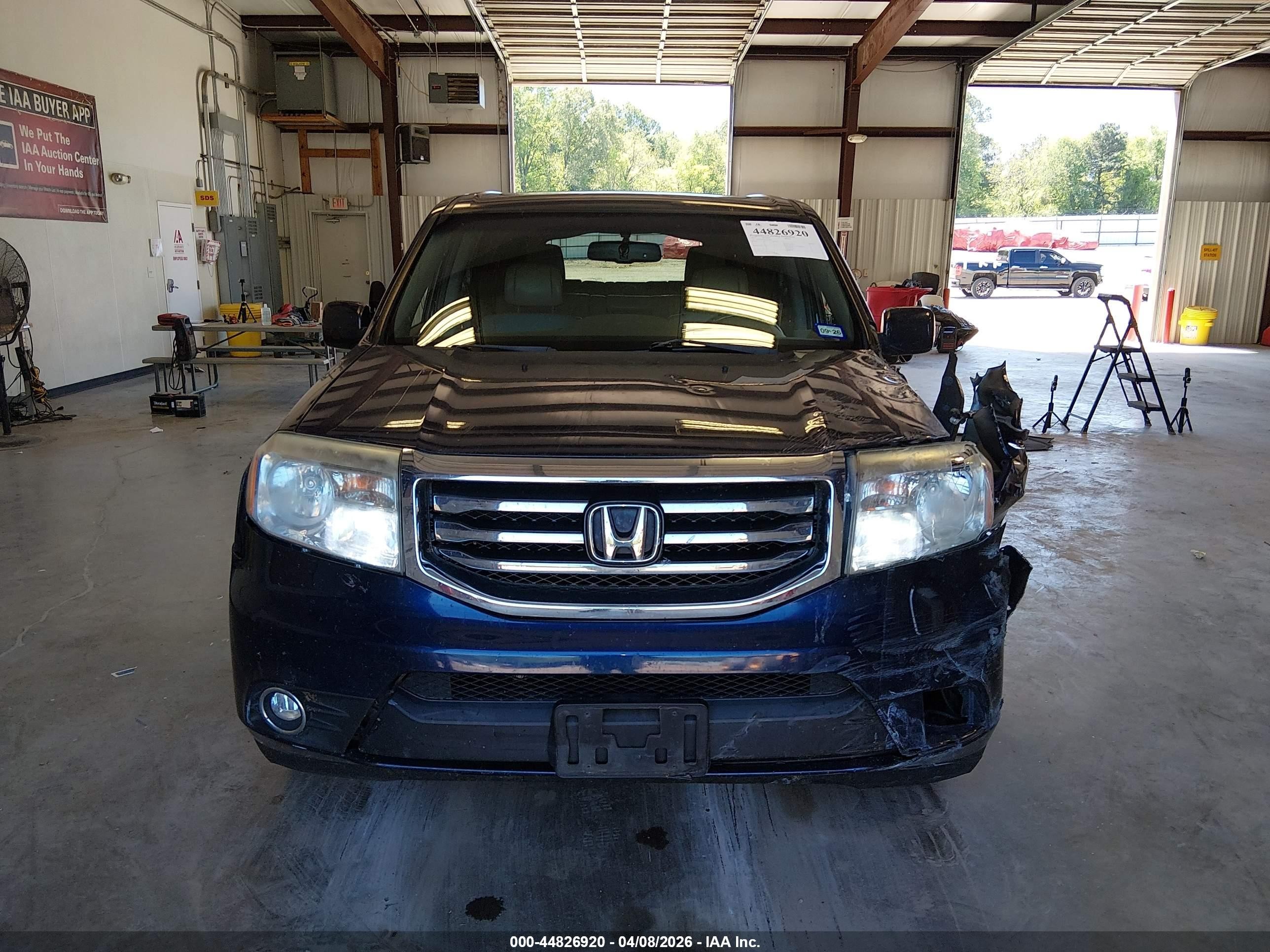 2013 Honda Pilot Ex-l Blue vin: 5FNYF4H69DB016853