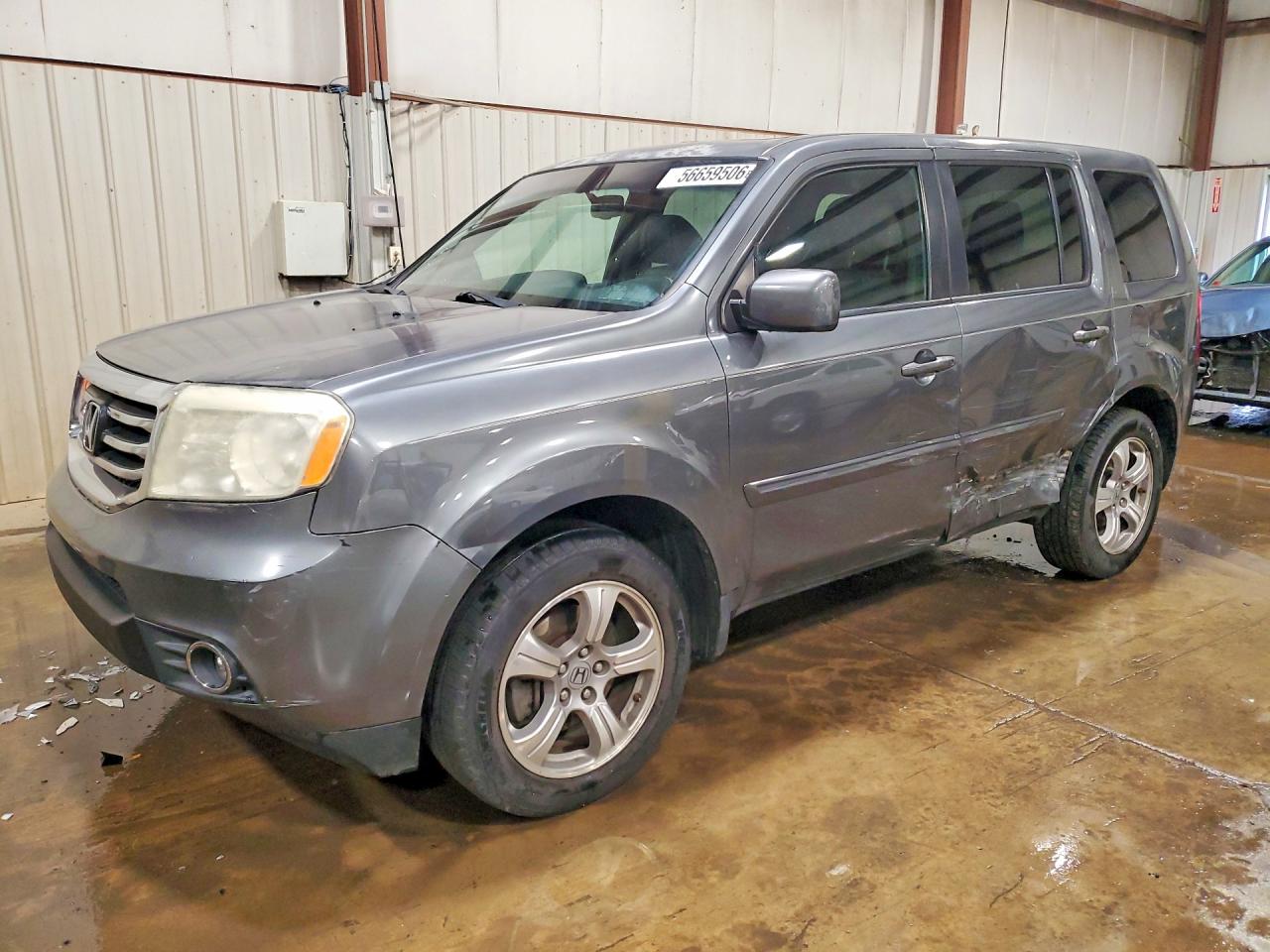 2013 Honda Pilot Exl Gray vin: 5FNYF4H69DB039971