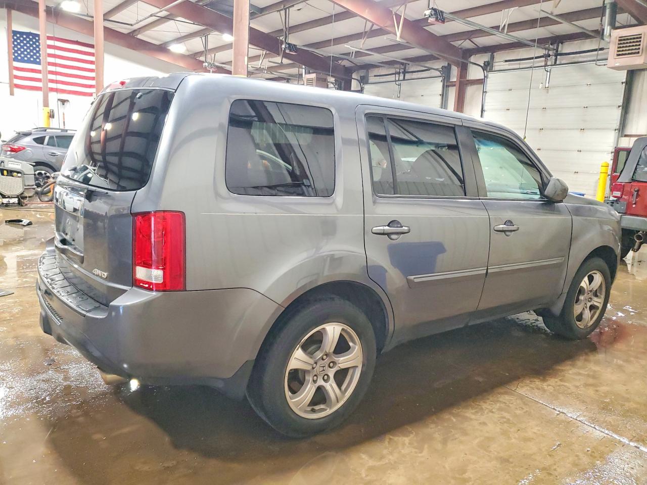 2013 Honda Pilot Exl Gray vin: 5FNYF4H69DB039971