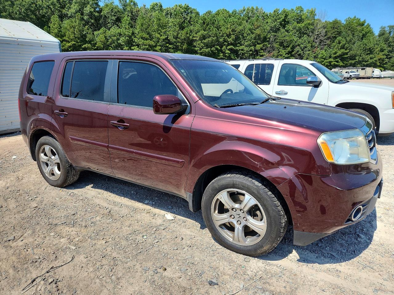 2013 Honda Pilot Exl Maroon vin: 5FNYF4H69DB055359