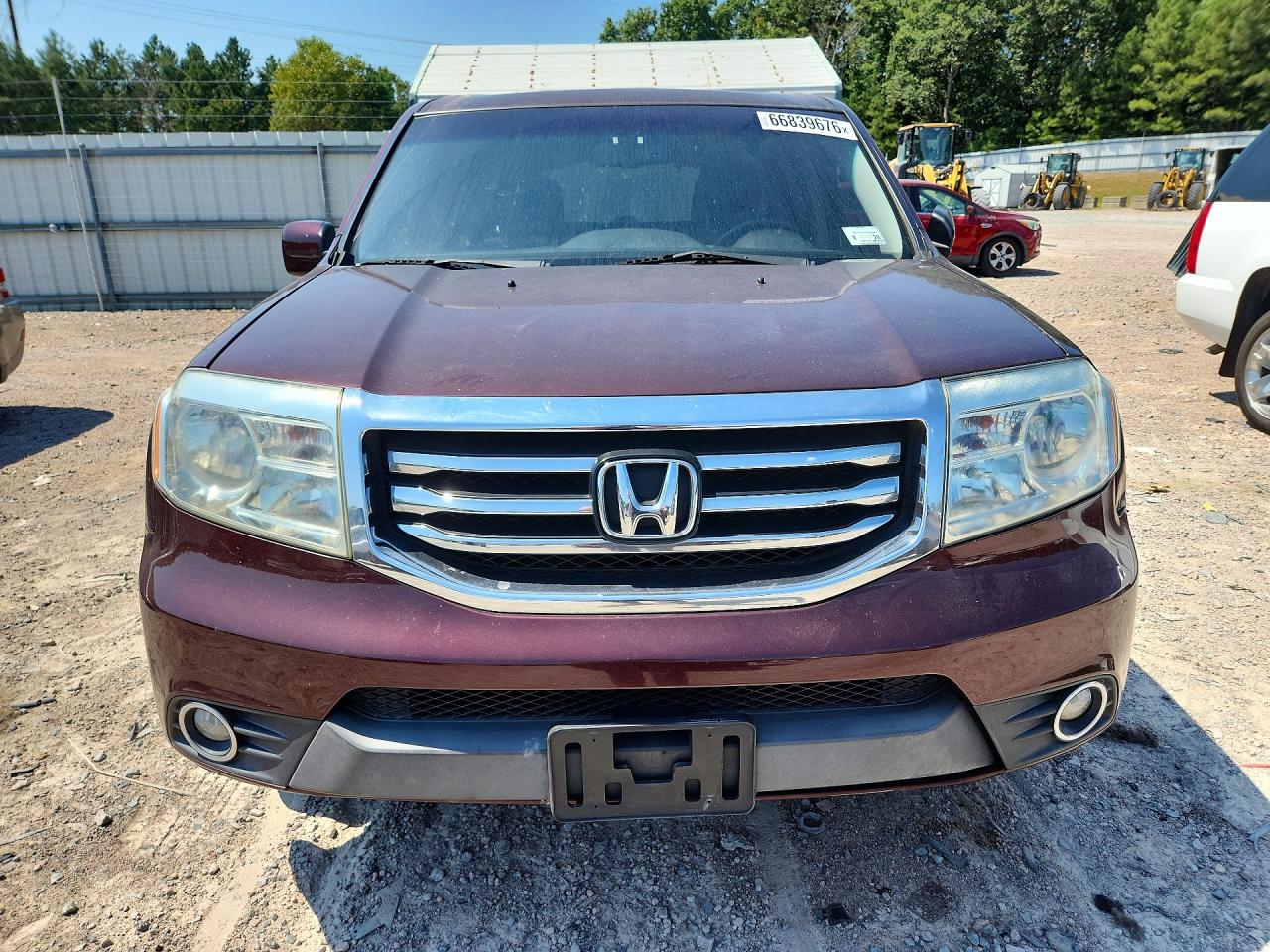 2013 Honda Pilot Exl Maroon vin: 5FNYF4H69DB055359