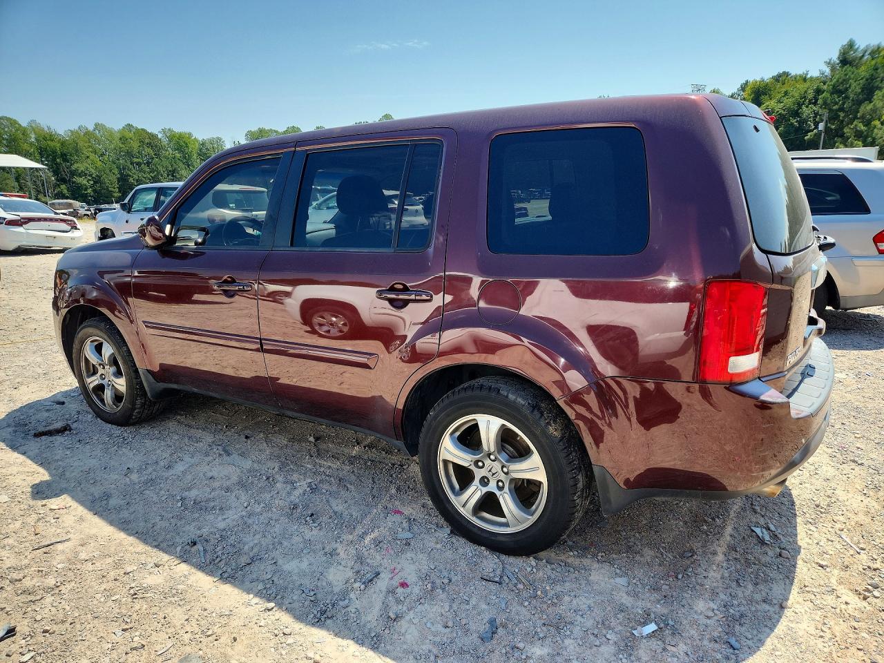 2013 Honda Pilot Exl Maroon vin: 5FNYF4H69DB055359