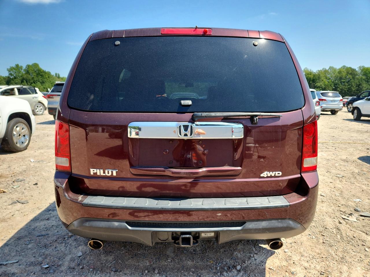 2013 Honda Pilot Exl Maroon vin: 5FNYF4H69DB055359