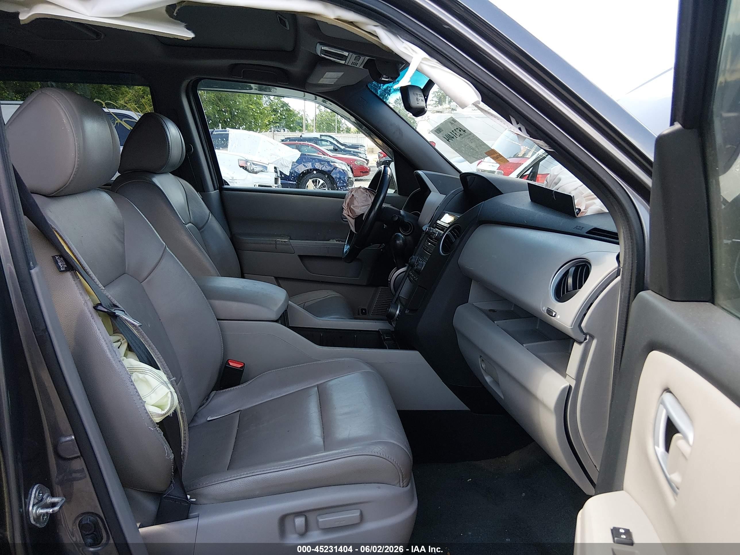 2014 Honda Pilot Ex-l Gray vin: 5FNYF4H69EB015932