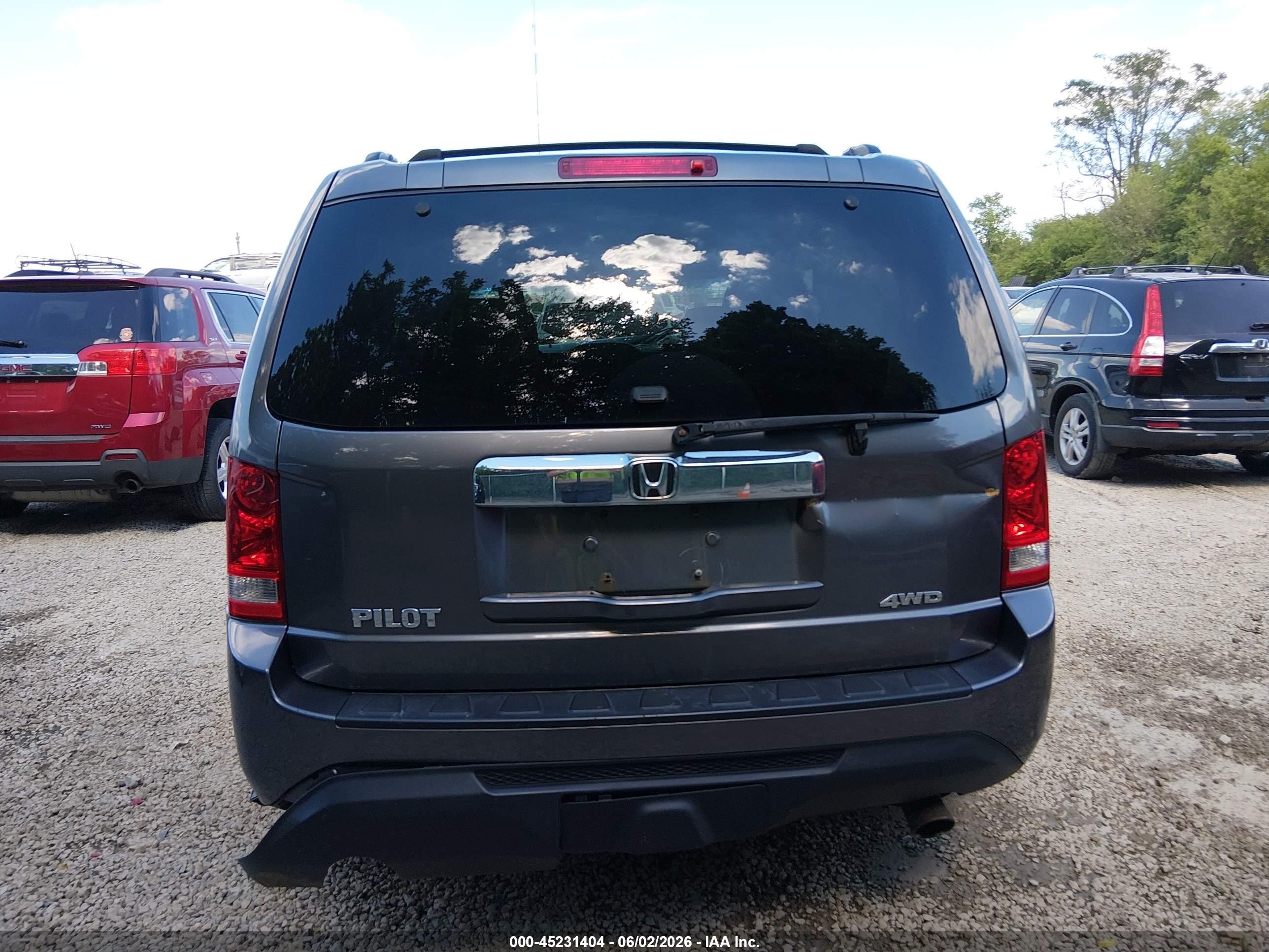 2014 Honda Pilot Ex-l Gray vin: 5FNYF4H69EB015932
