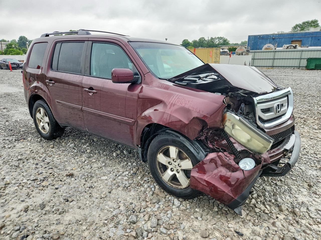 2011 Honda Pilot Exl Maroon vin: 5FNYF4H6XBB024912