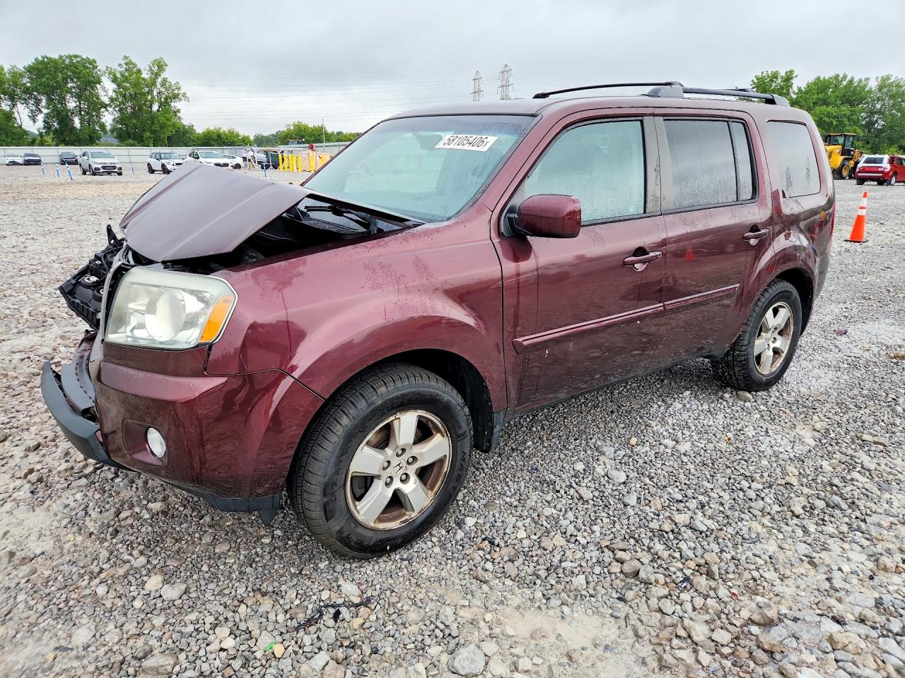 2011 Honda Pilot Exl Темно-бордовый vin: 5FNYF4H6XBB024912