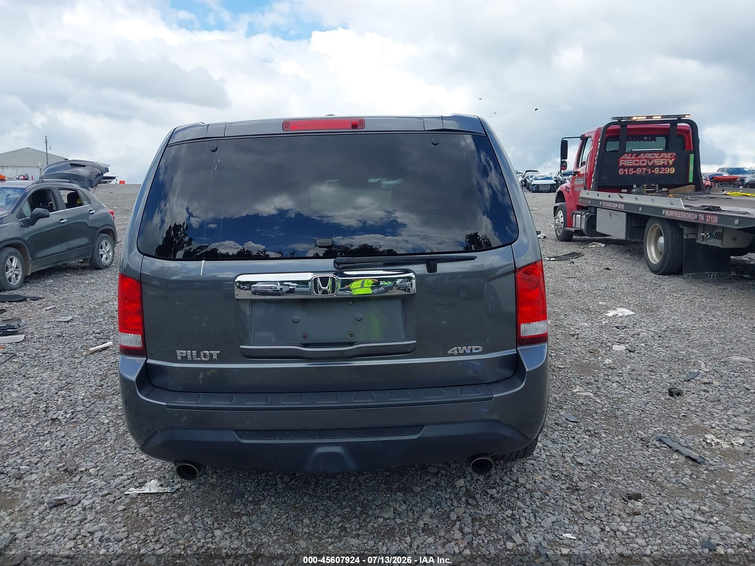 2012 Honda Pilot Ex-l Gray vin: 5FNYF4H6XCB039590