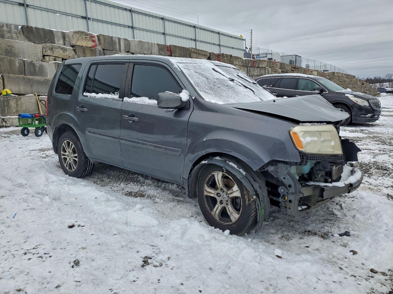 2012 Honda Pilot Exl Gray vin: 5FNYF4H6XCB075179