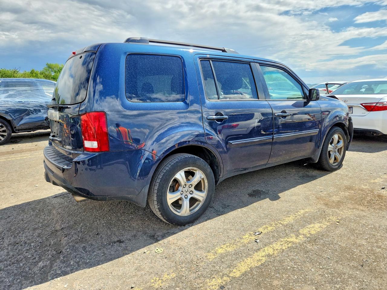 2012 Honda Pilot Exl Синий vin: 5FNYF4H6XCB079121