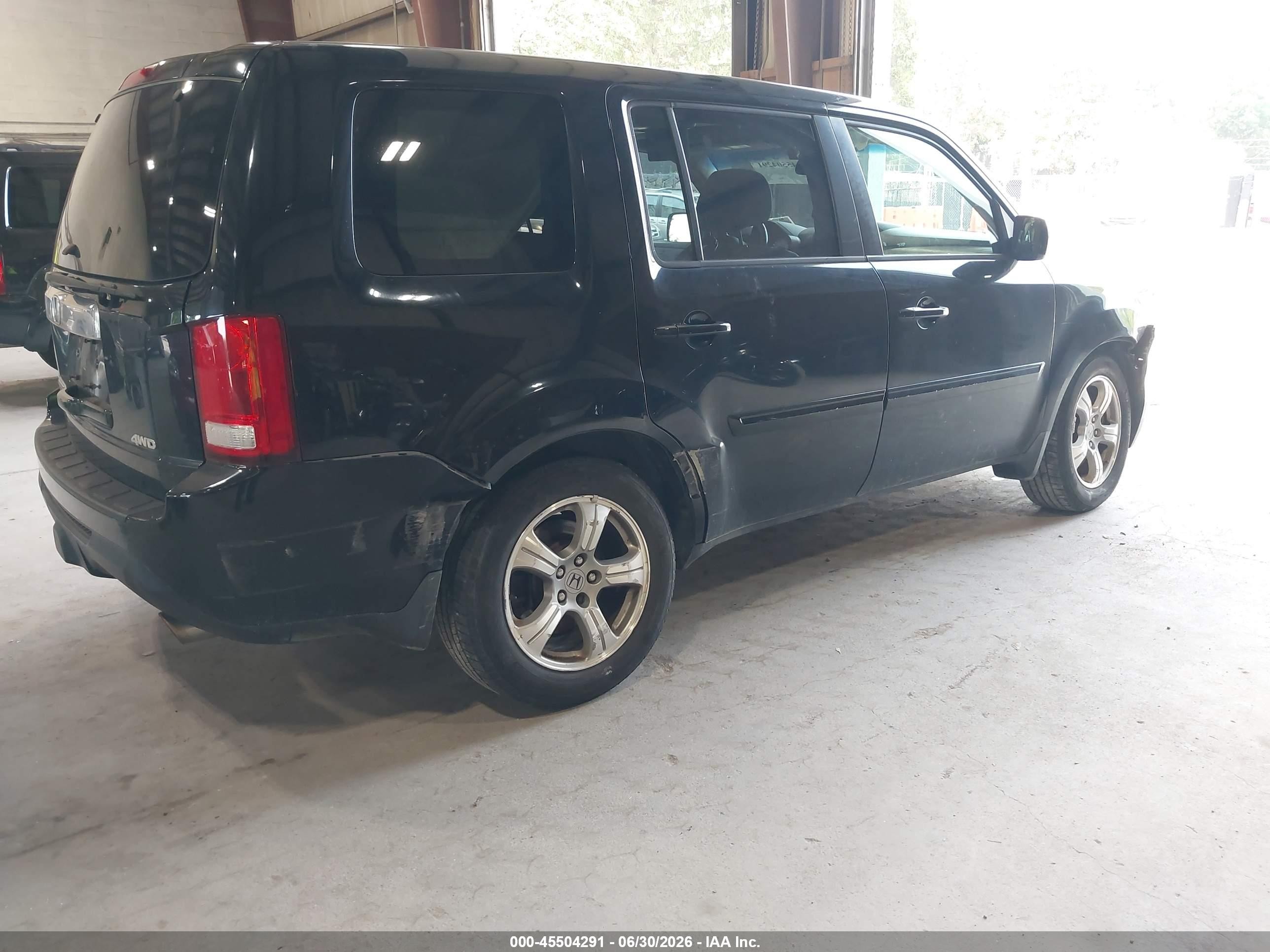 2013 Honda Pilot Ex-l Черный vin: 5FNYF4H6XDB063874