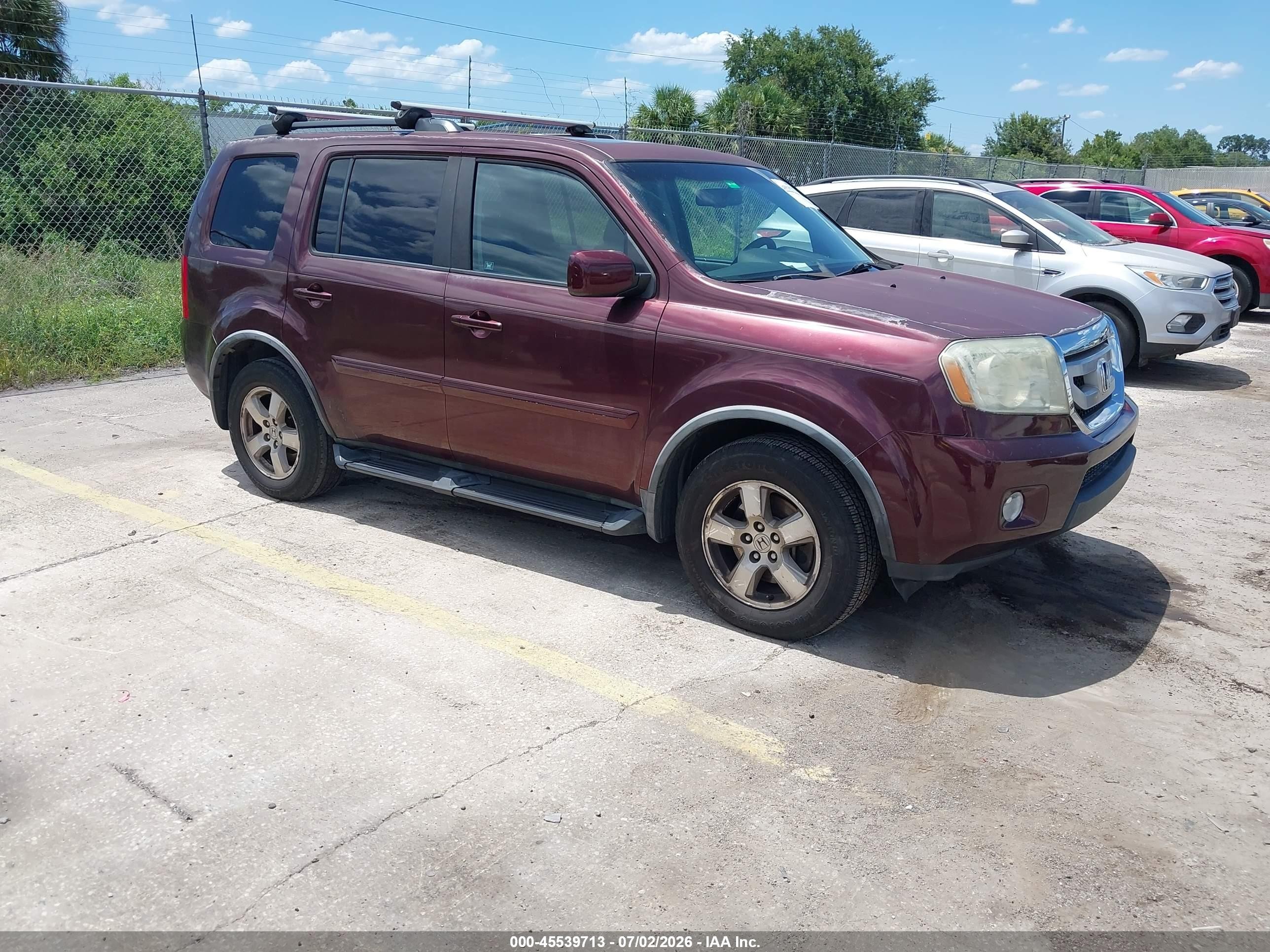 2011 Honda Pilot Ex-l Champagne vin: 5FNYF4H70BB023020