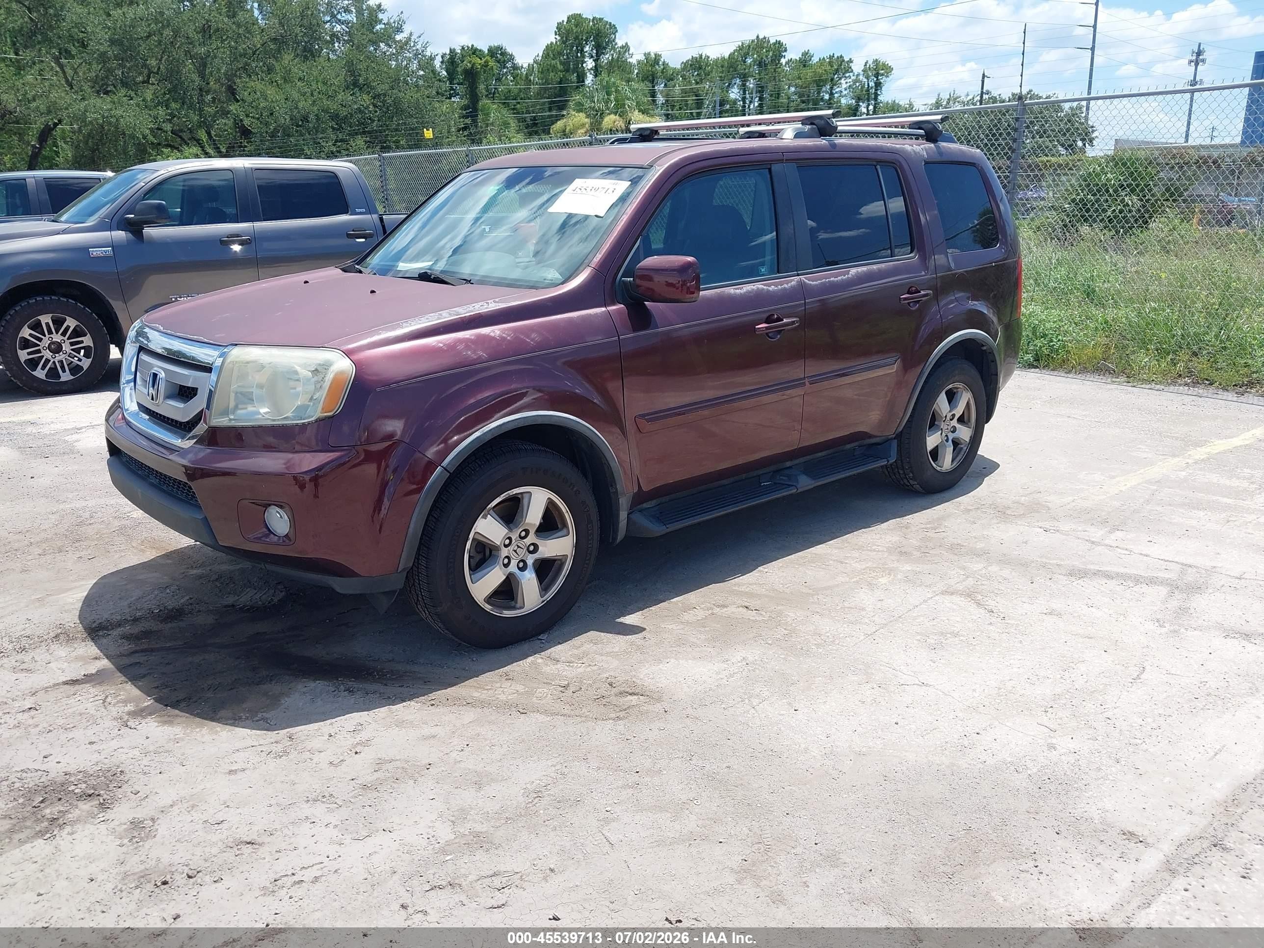 2011 Honda Pilot Ex-l Champagne vin: 5FNYF4H70BB023020