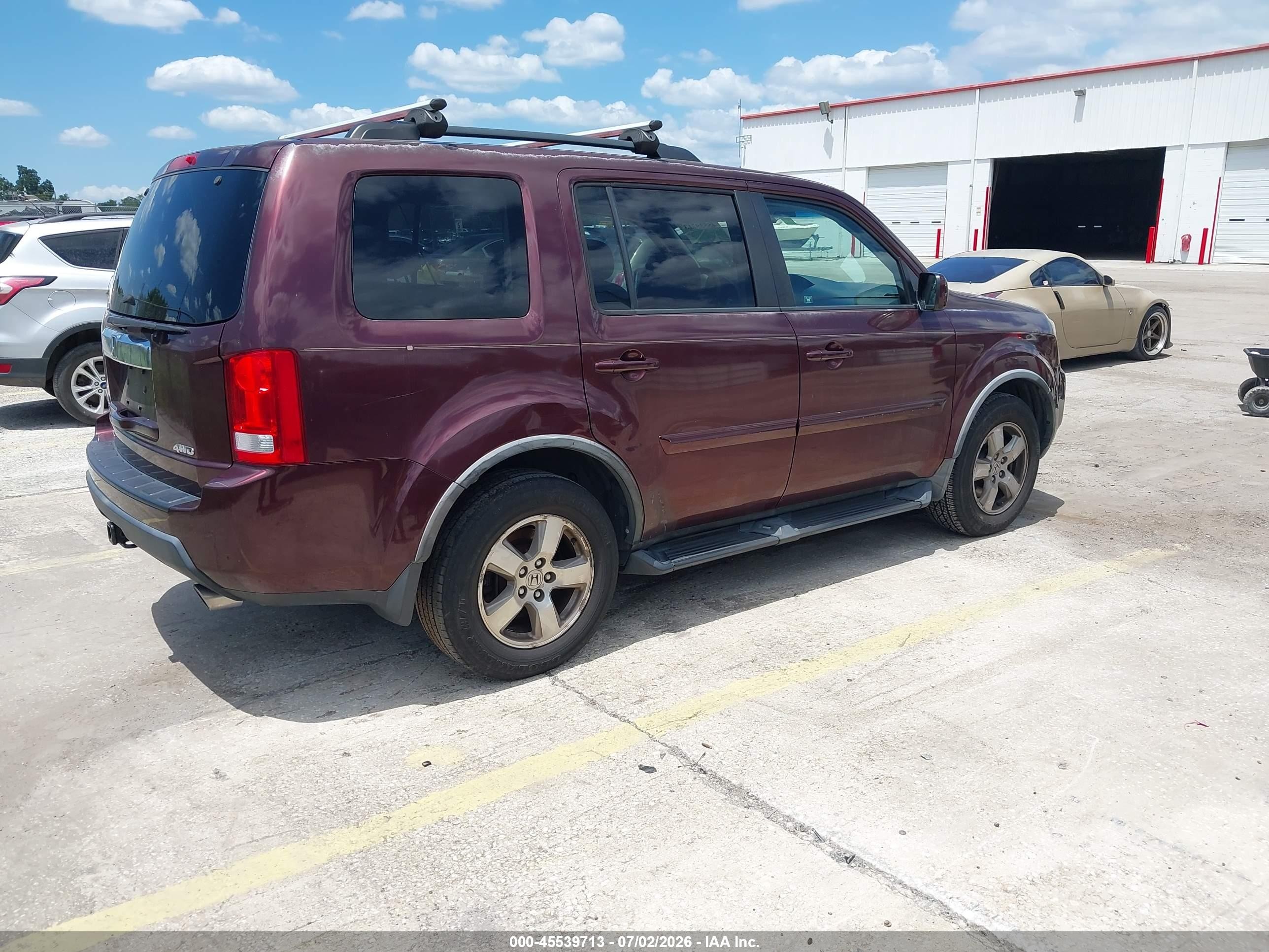 2011 Honda Pilot Ex-l Champagne vin: 5FNYF4H70BB023020