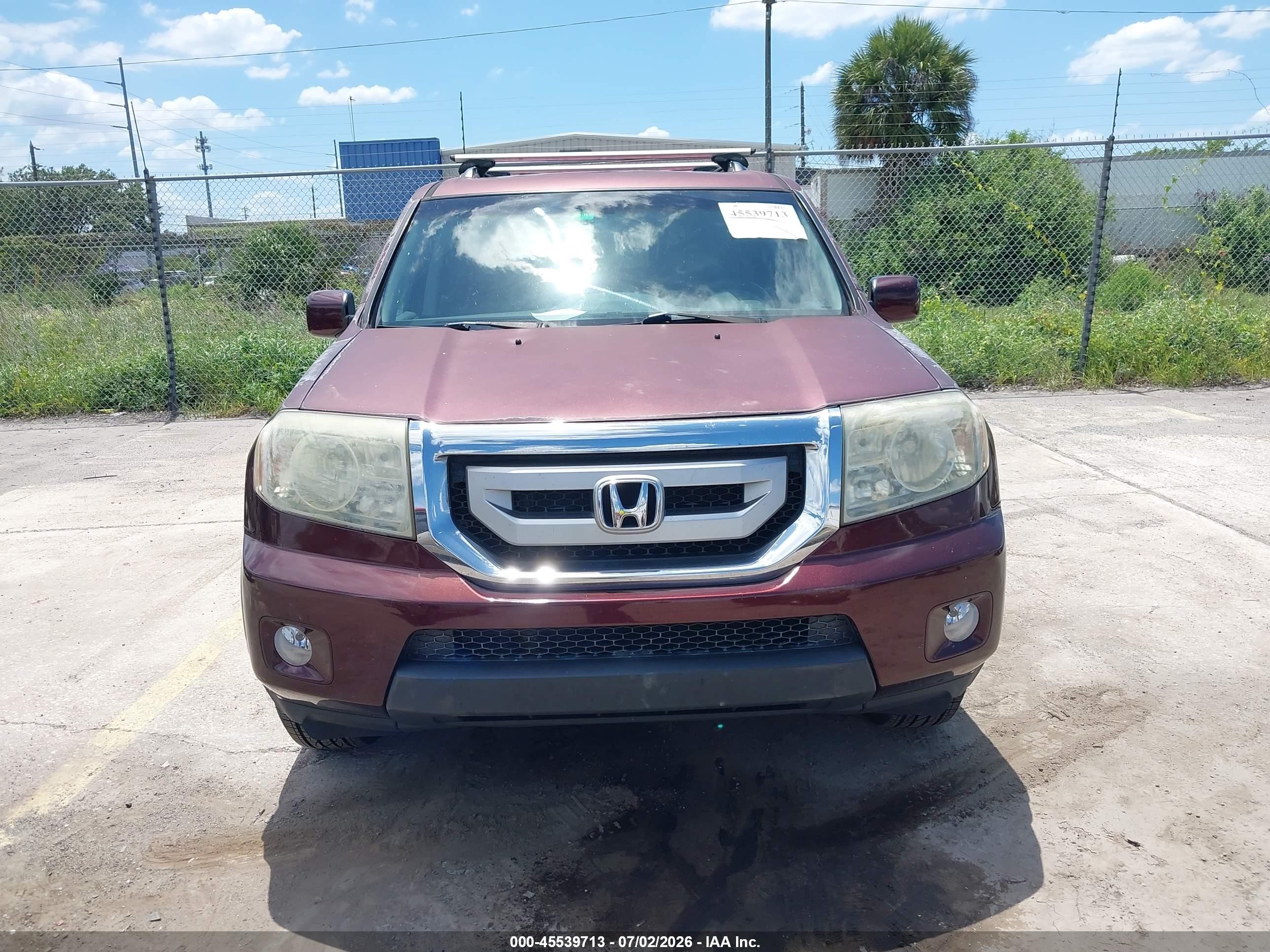 2011 Honda Pilot Ex-l Champagne vin: 5FNYF4H70BB023020
