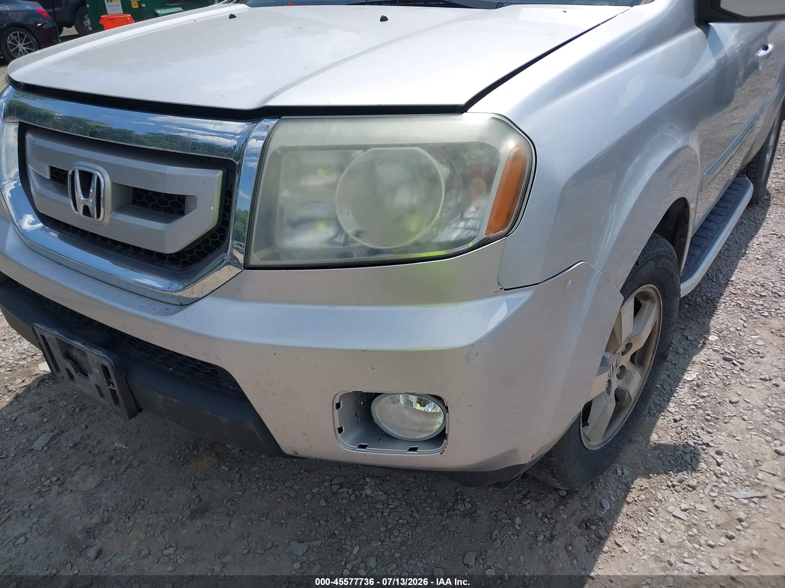 2011 Honda Pilot Ex-l Silver vin: 5FNYF4H70BB049780