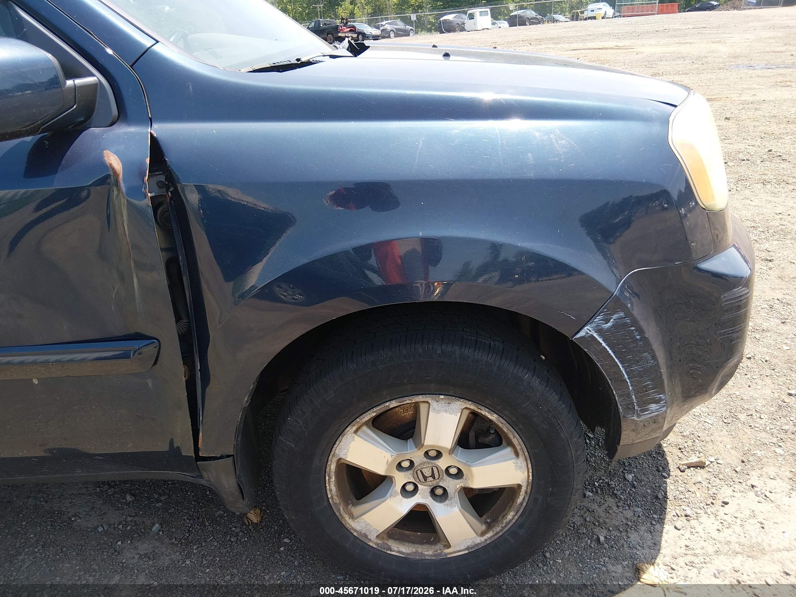 2011 Honda Pilot Ex-l Blue vin: 5FNYF4H70BB099336