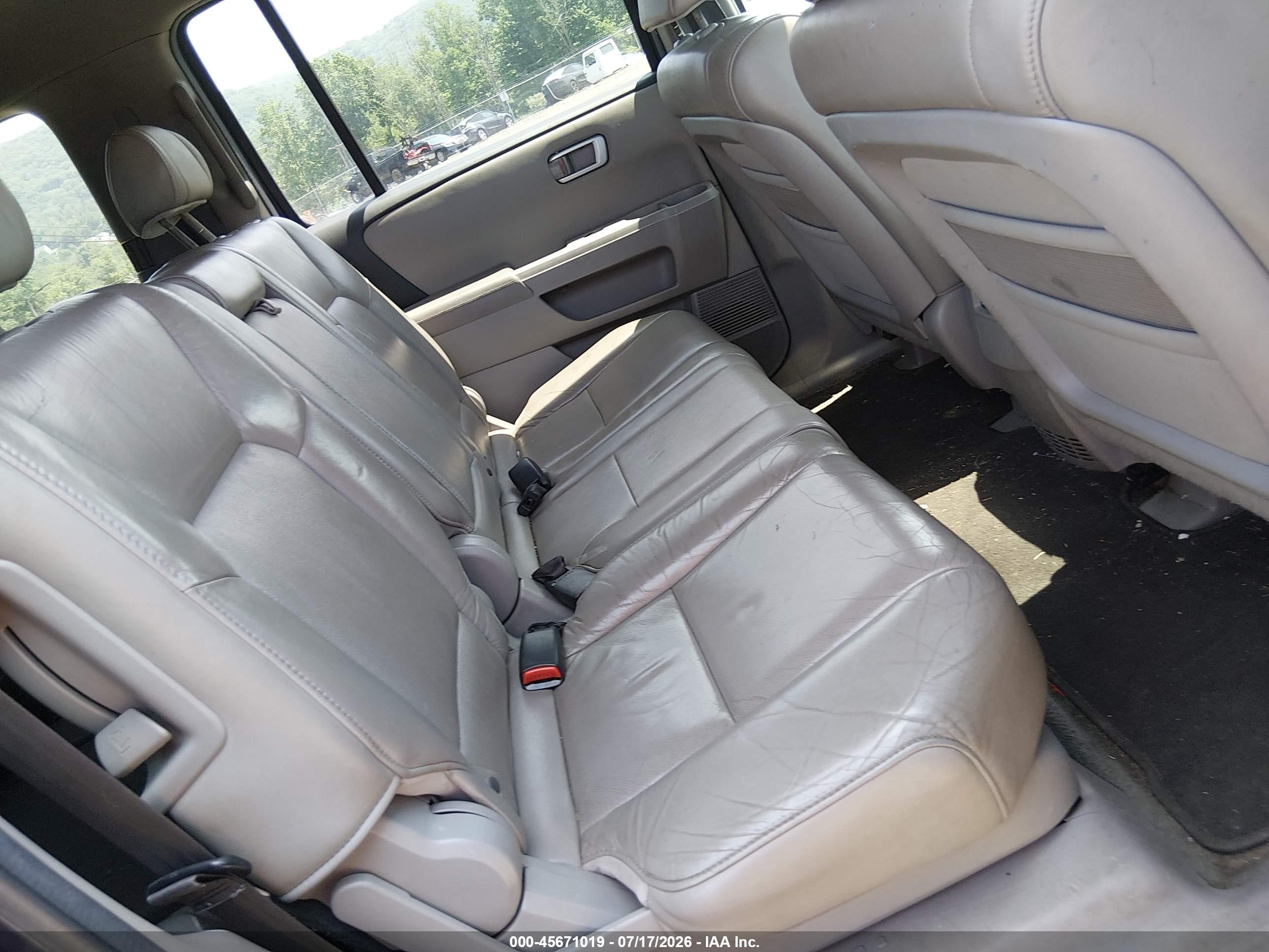2011 Honda Pilot Ex-l Blue vin: 5FNYF4H70BB099336