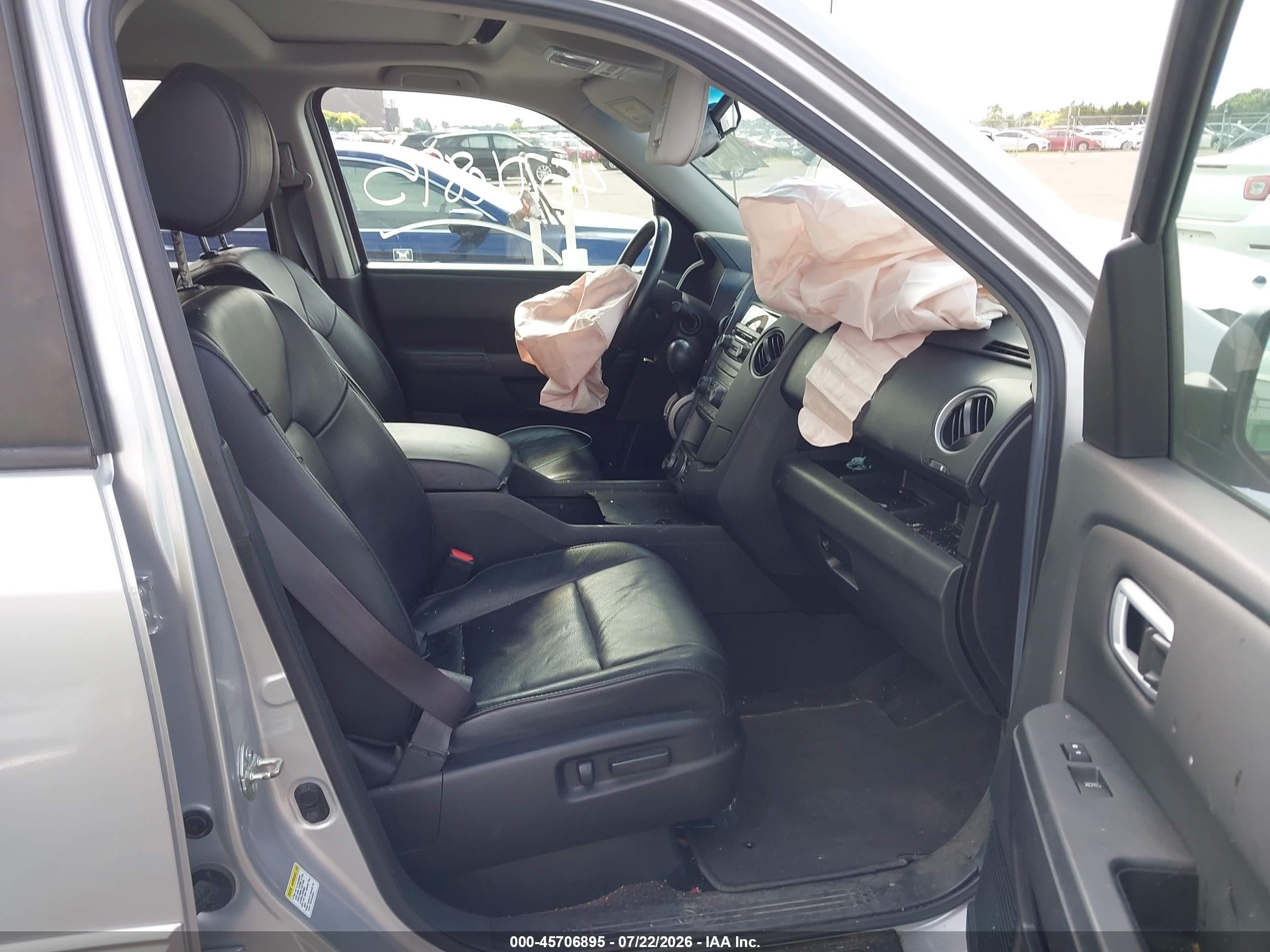 2012 Honda Pilot Ex-l Gray vin: 5FNYF4H70CB004467